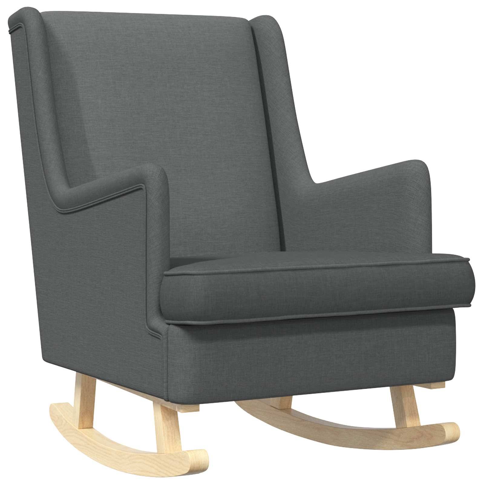 vidaXL Schaukelstuhl Dunkelgrau 62 x 80 x 85 cm Stoff