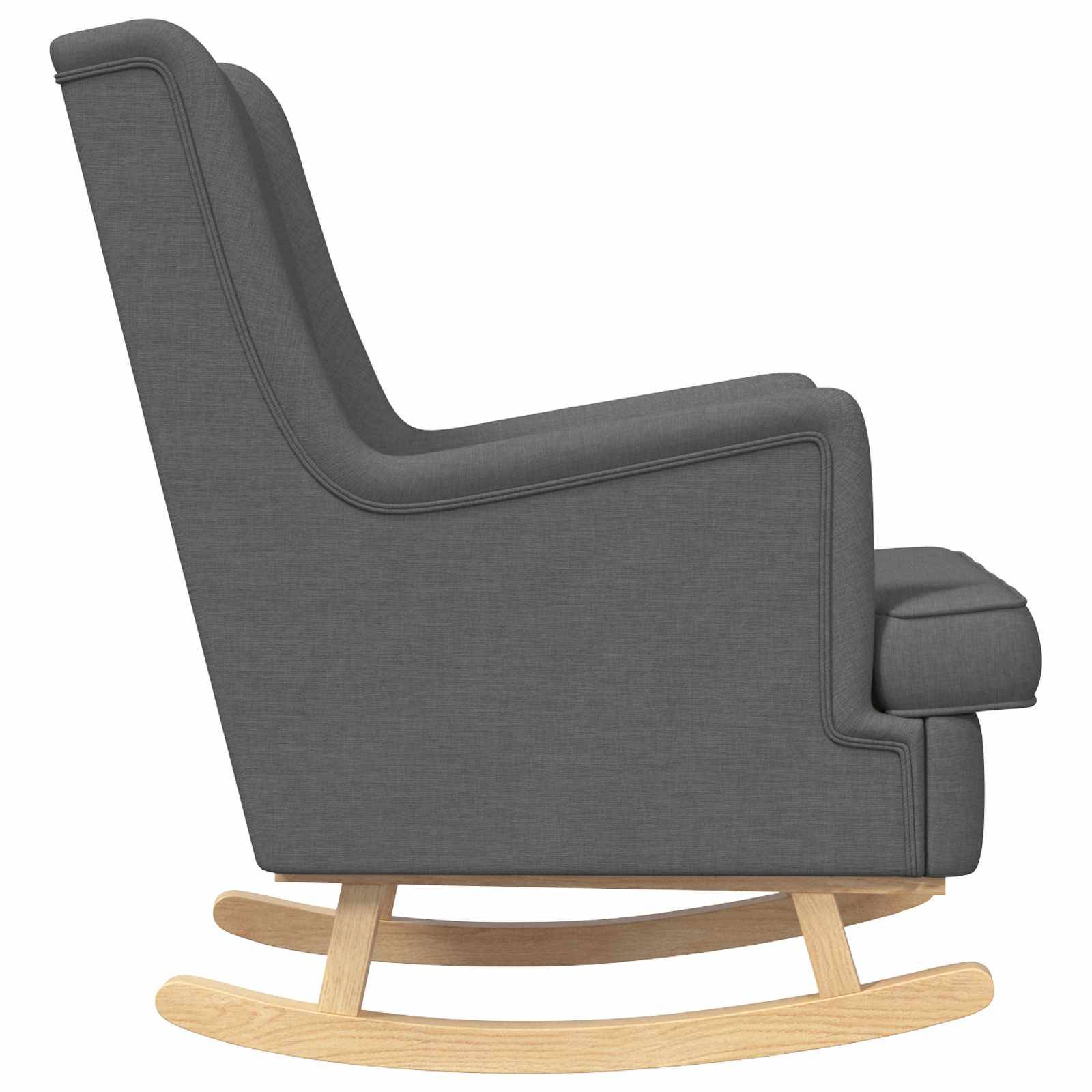 vidaXL Schaukelstuhl Dunkelgrau 62 x 80 x 85 cm Stoff