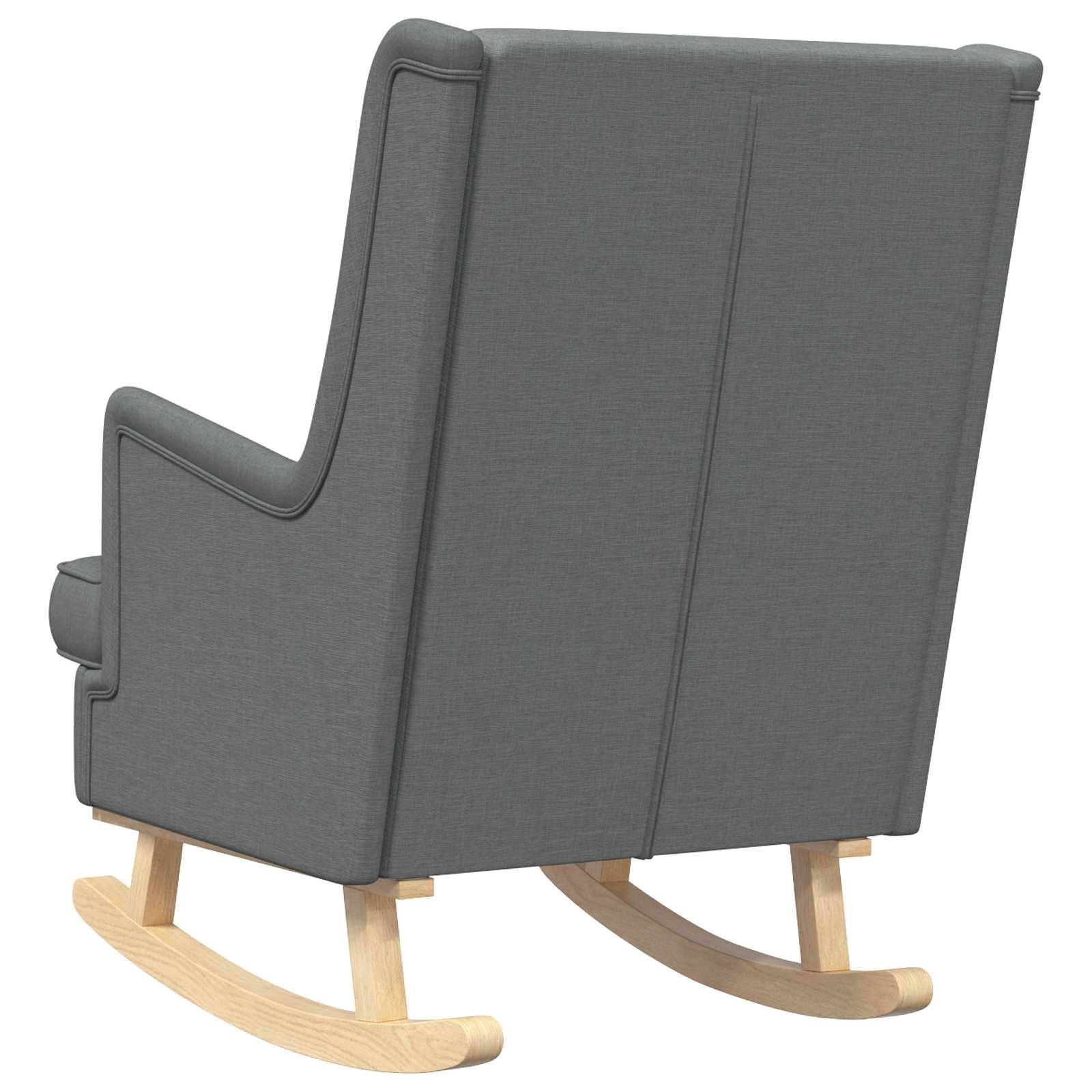 vidaXL Schaukelstuhl Dunkelgrau 62 x 80 x 85 cm Stoff