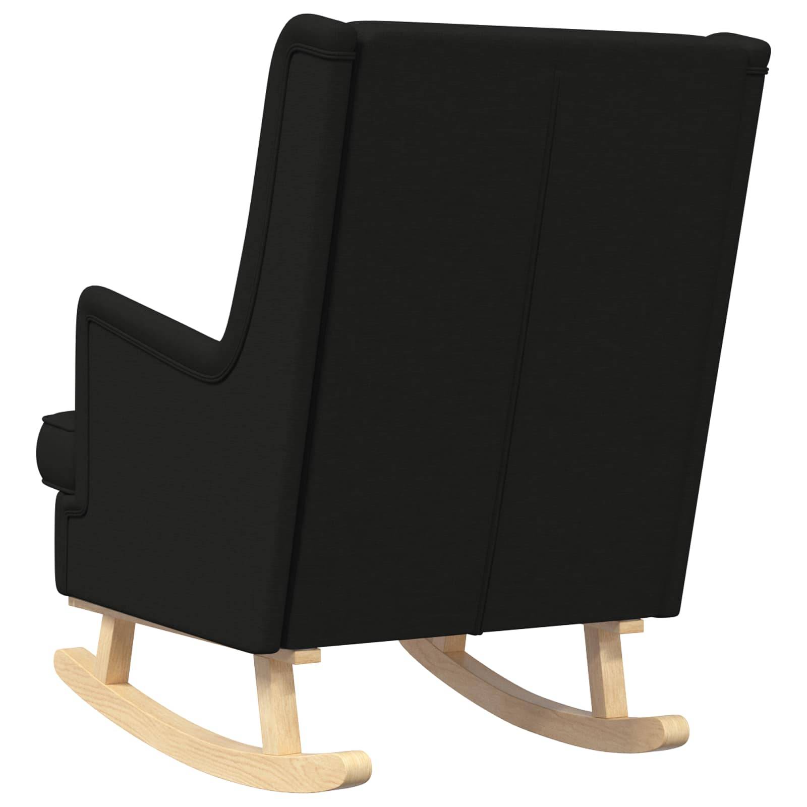 vidaXL Schaukelstuhl Schwarz 62 x 80 x 85 cm Stoff