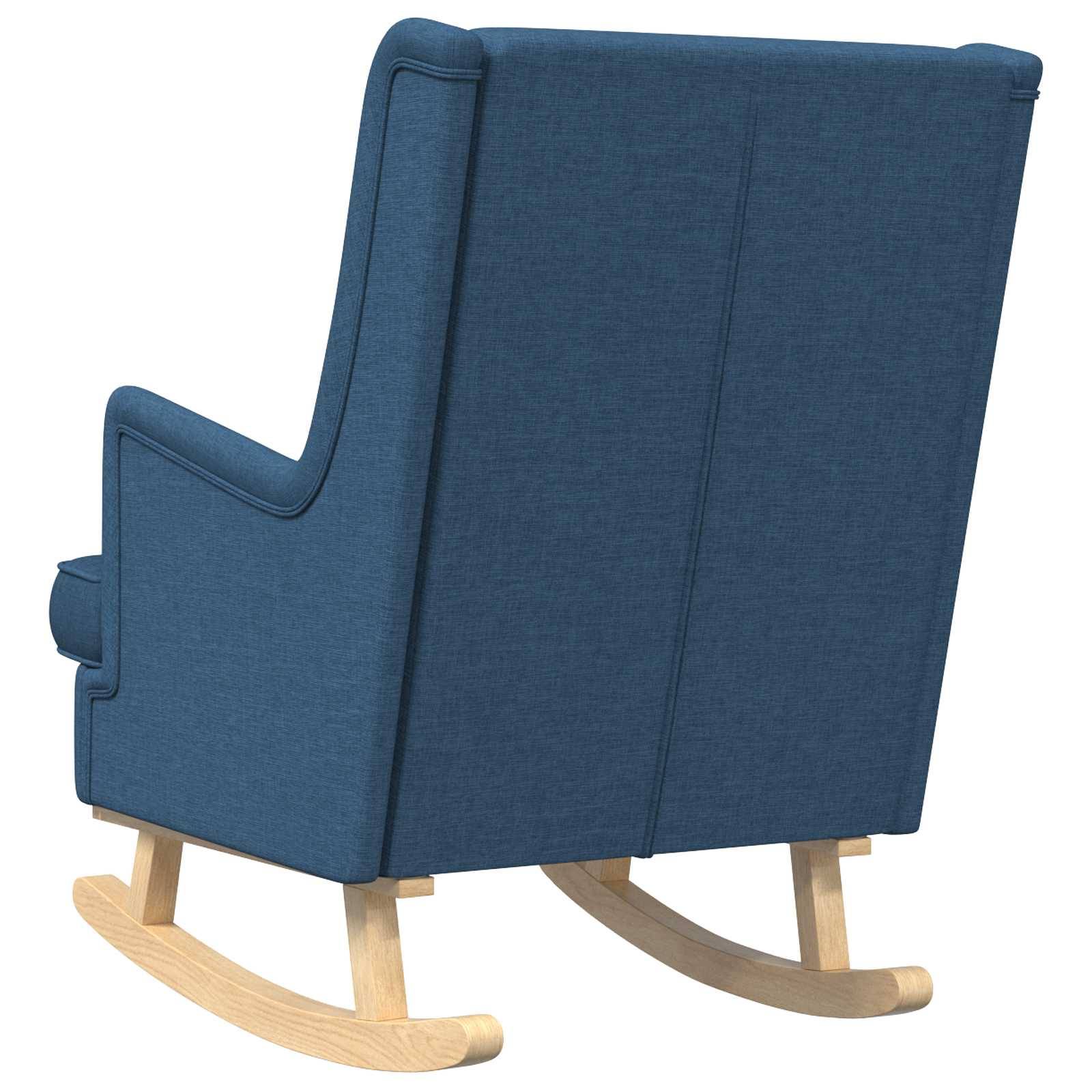 vidaXL Schaukelstuhl Blau 62 x 80 x 85 cm Stoff