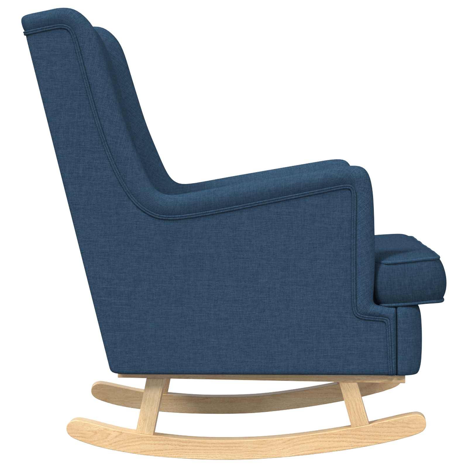 vidaXL Schaukelstuhl Blau 62 x 80 x 85 cm Stoff