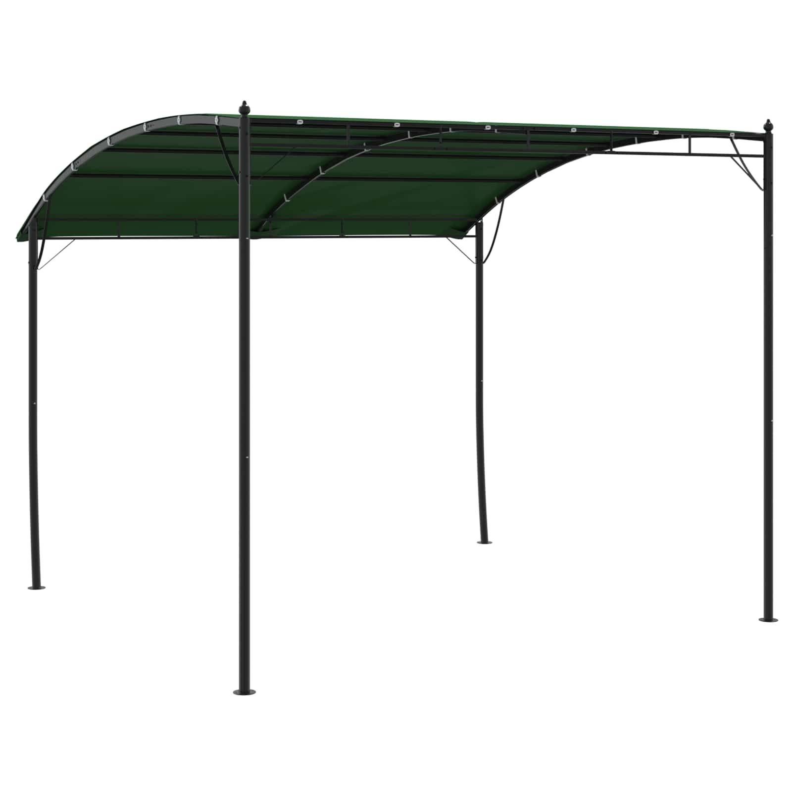 vidaXL Pavillon 3 x 3 x 2,55 m Grün Stoff und Aluminium 180