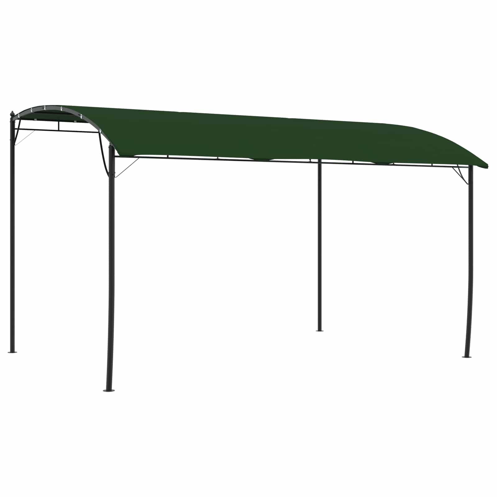 vidaXL Pavillon 4 x 3 x 2,55 m Grün Stoff und Aluminium 180