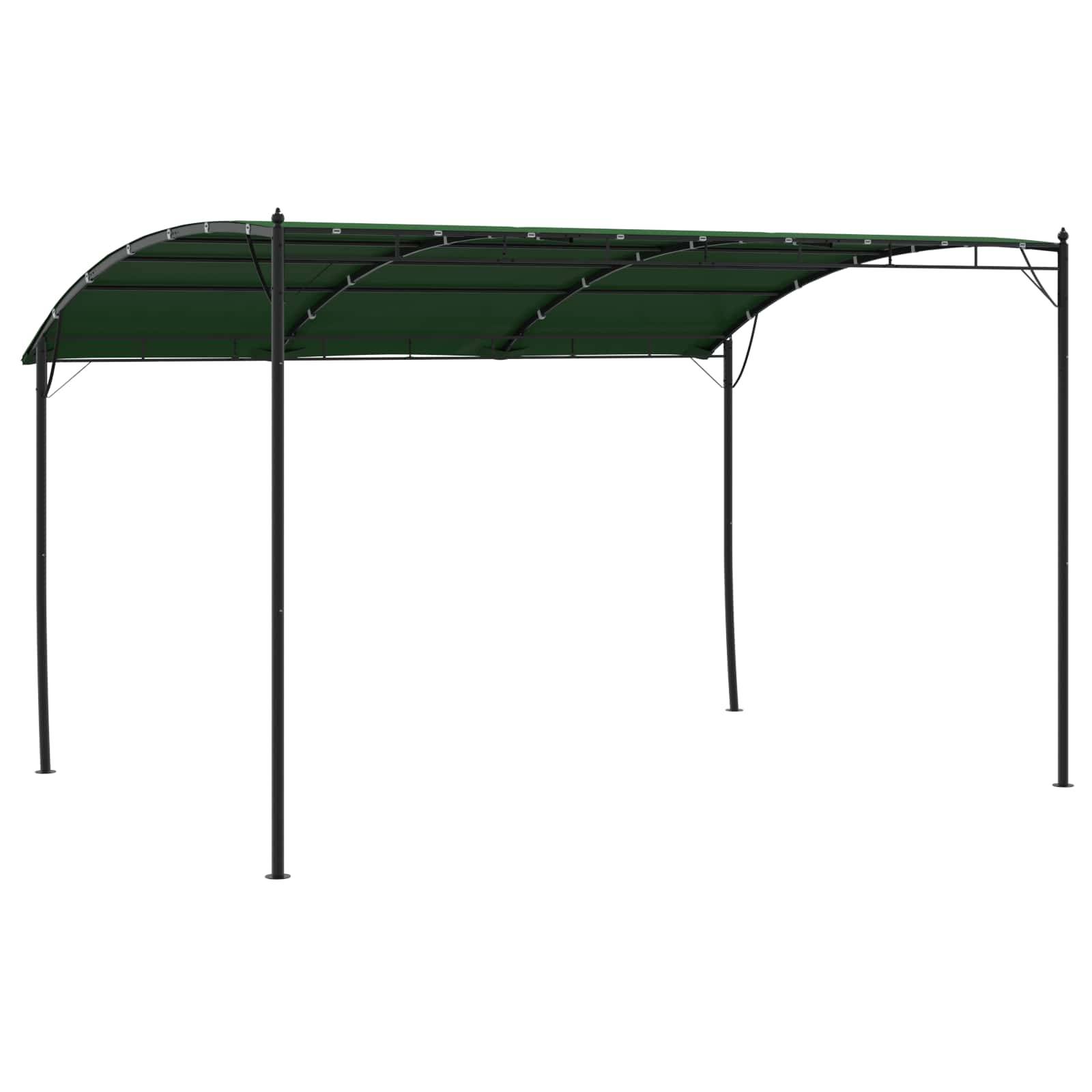 vidaXL Pavillon 4 x 3 x 2,55 m Grün Stoff und Aluminium 180