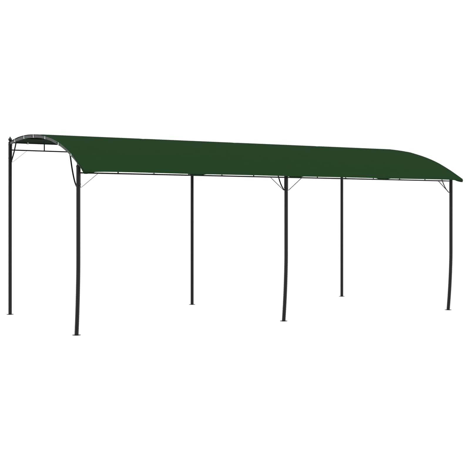 vidaXL Pavillon 6 x 3 x 2,55 m Grün Stoff und Aluminium 180