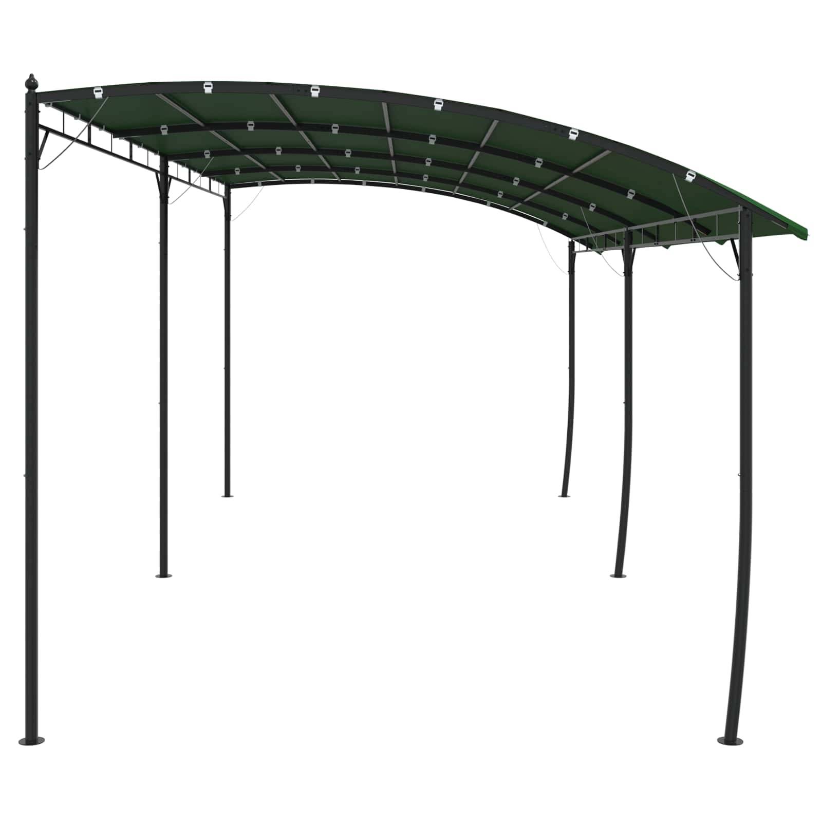 vidaXL Pavillon 6 x 3 x 2,55 m Grün Stoff und Aluminium 180