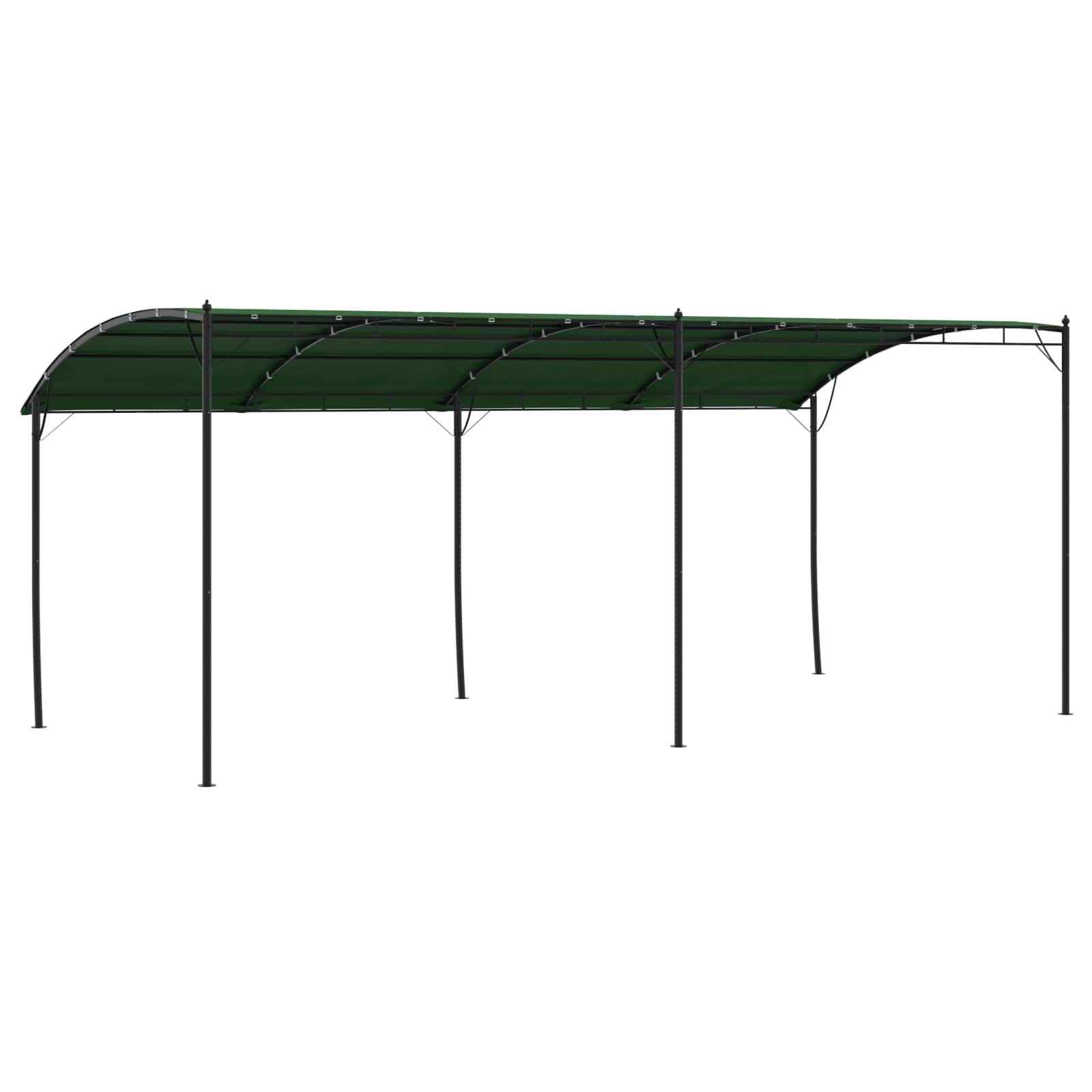 vidaXL Pavillon 6 x 3 x 2,55 m Grün Stoff und Aluminium 180