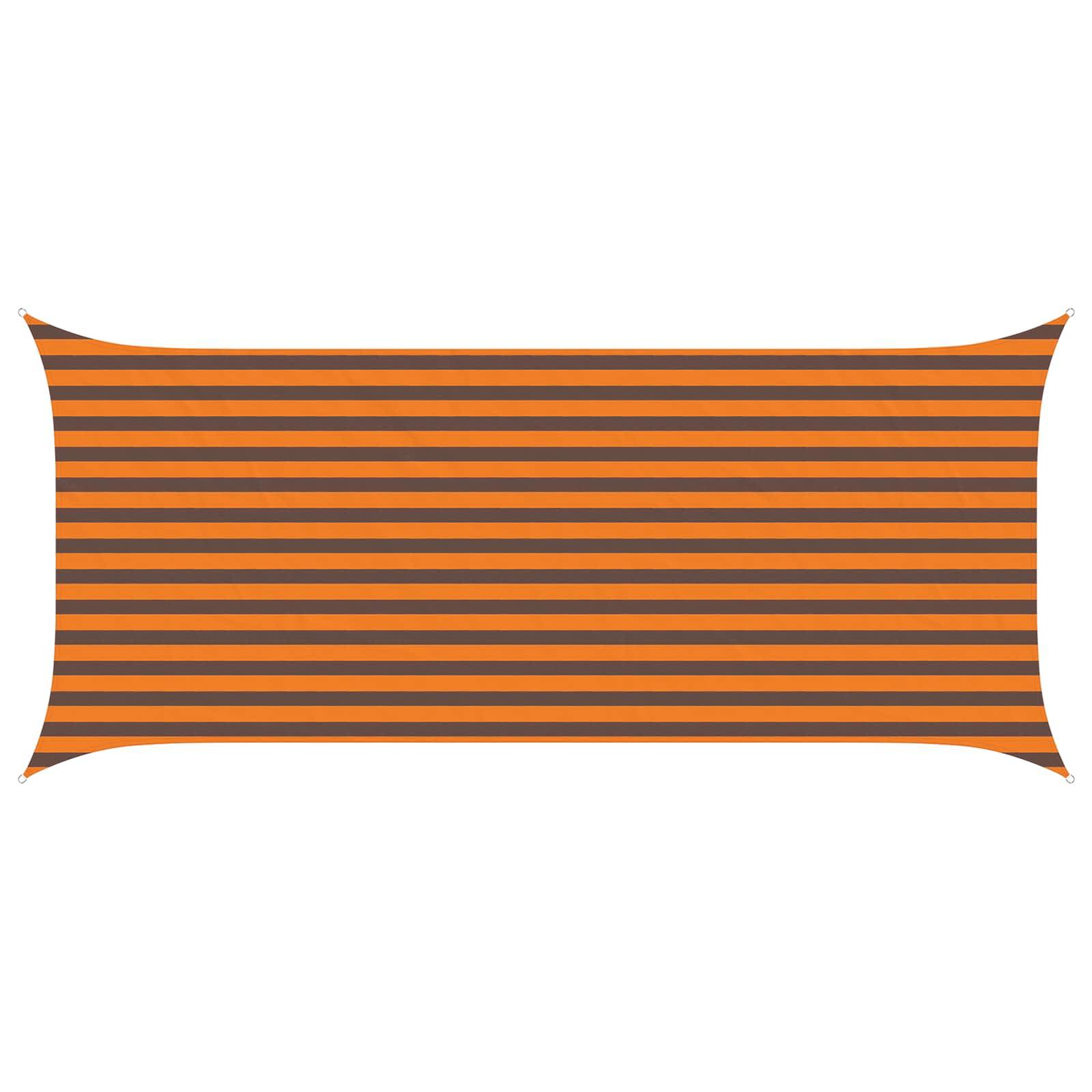 vidaXL Sonnensegel Orange und Braun 4,5 x 2 m 100 % Polyester Oxford
