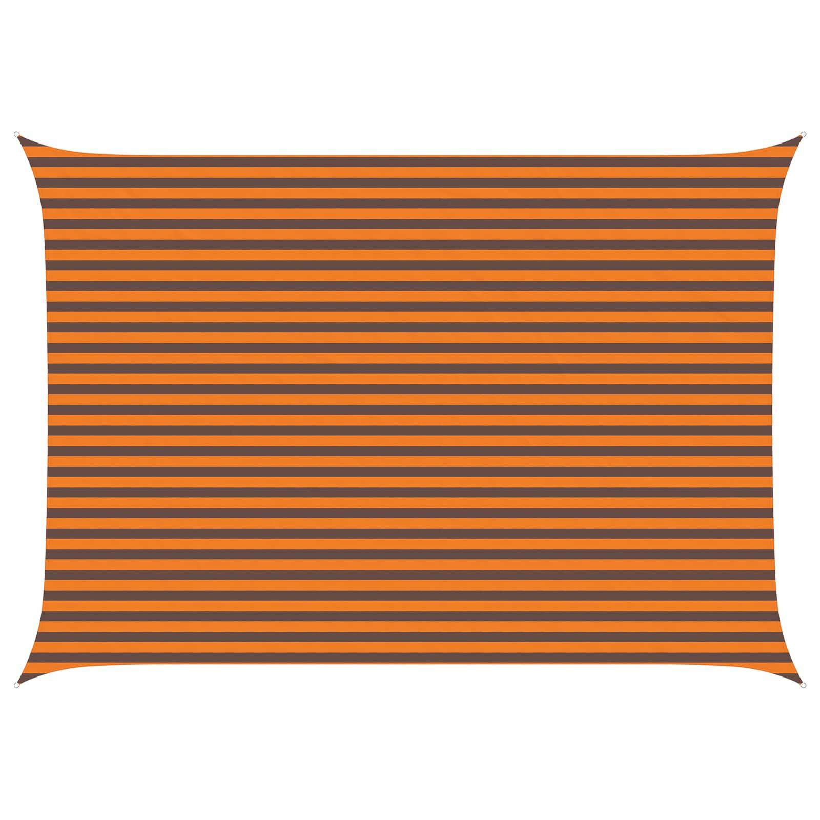 vidaXL Sonnensegel Orange und Braun 5 x 3,5 m 100 % Polyester Oxford