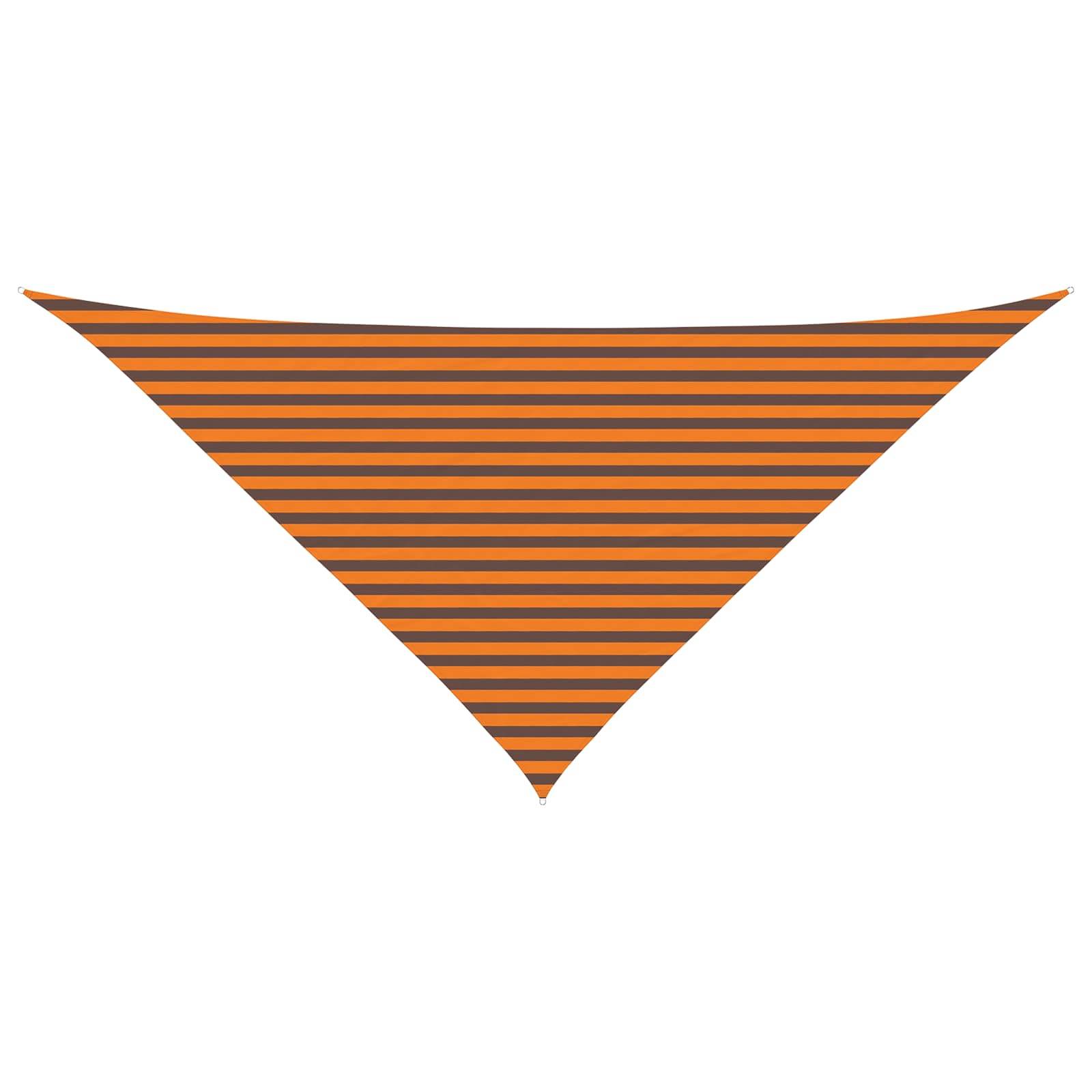 vidaXL Sonnensegel Orange und Braun 4 x 4 x 5,8 m