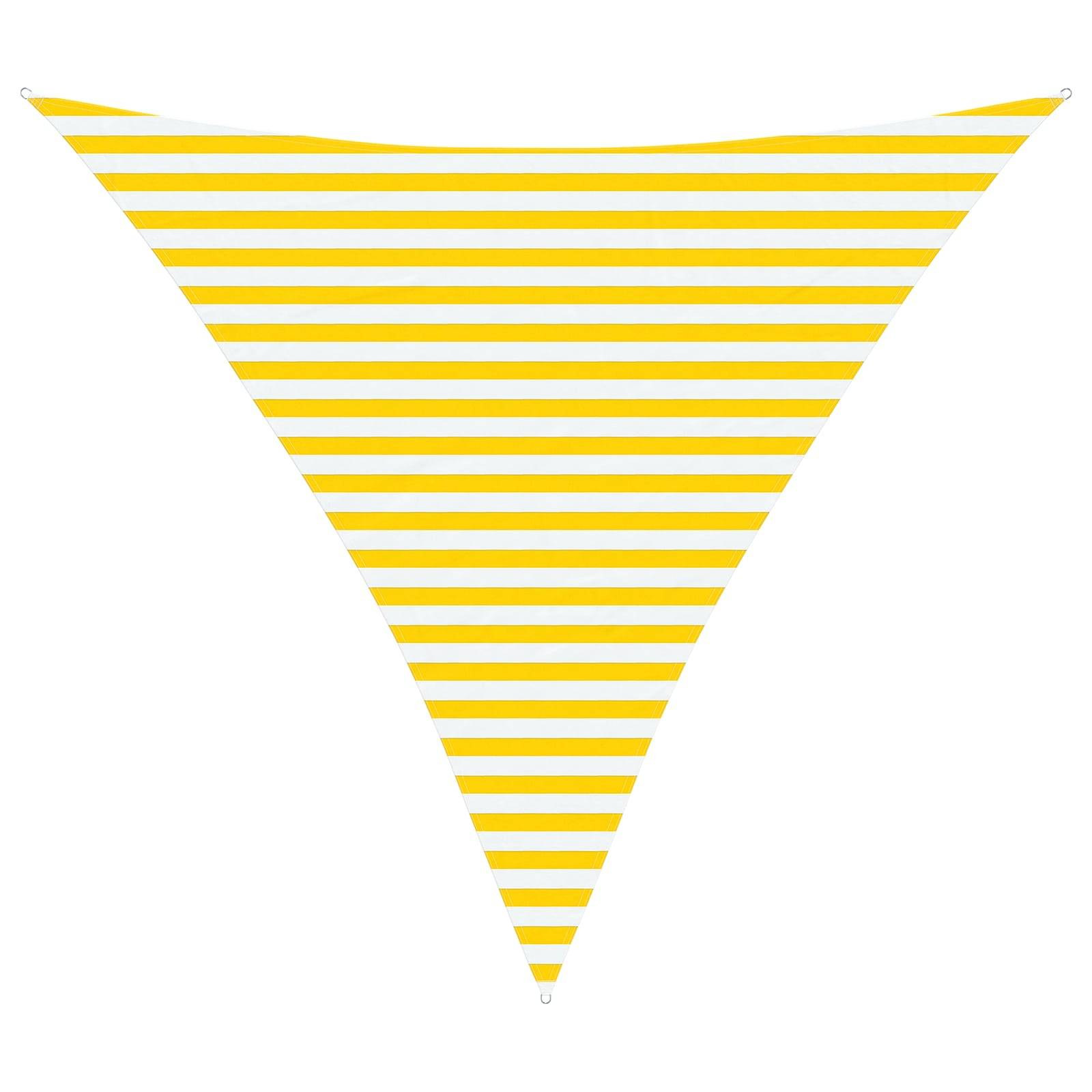 vidaXL Sonnensegel Gelb und Weiß 3,6 x 3,6 x 3,6 m
