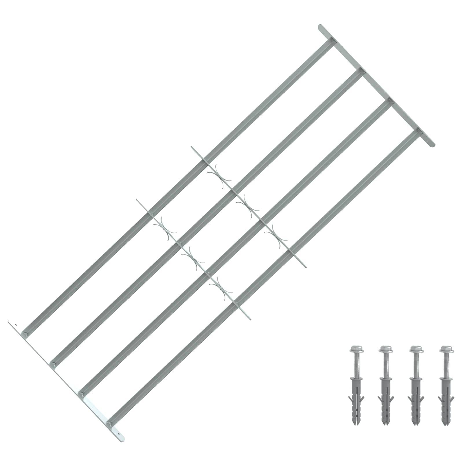 vidaXL Sicherheitsgitter für Fenster mit 4 Querstangen 3 pcs
