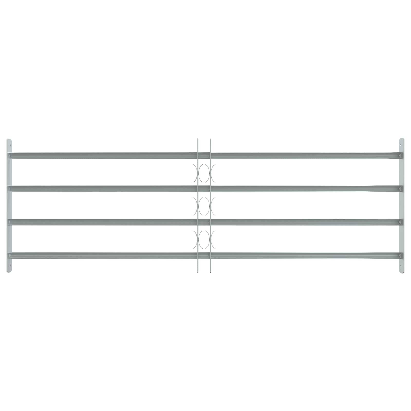 vidaXL Sicherheitsgitter für Fenster mit 4 Querstangen 3 pcs