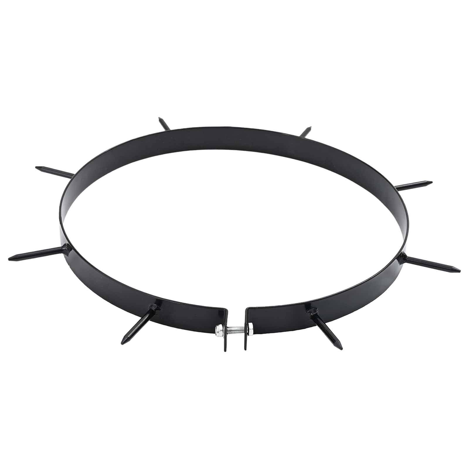 vidaXL Rasen-Aerator-Klemme mit Spikes 5 pcs Schwarz Ø 300 mm Eisen