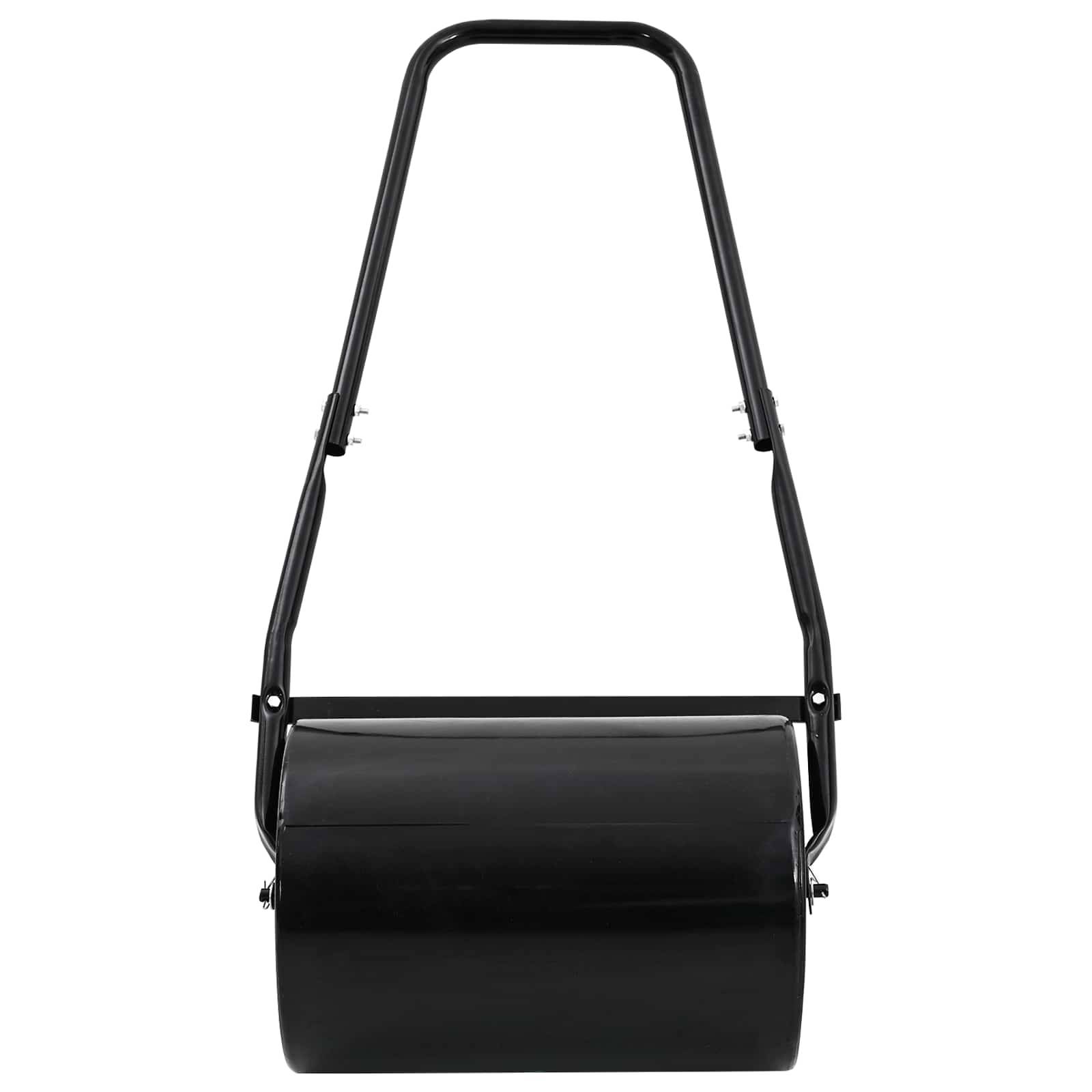 vidaXL Garten-Rasenwalze Schwarz 110 x 52 cm Eisen