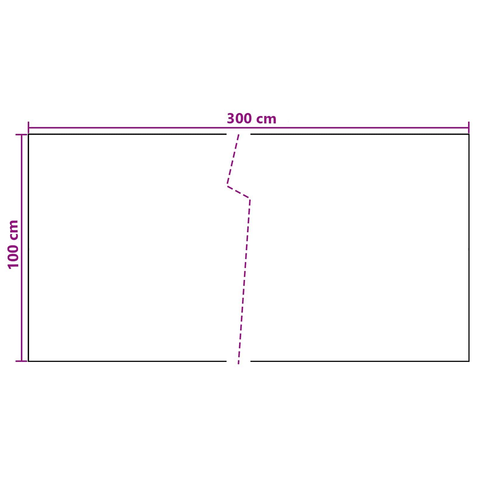 vidaXL Balkonsichtschutz Dunkelgrau 300 x 100 cm Poly-Rattan