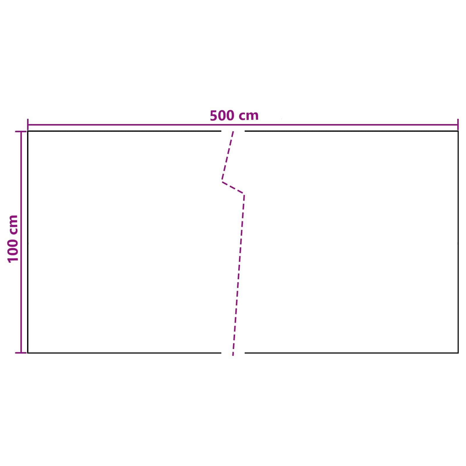 vidaXL Balkonsichtschutz Dunkelgrau 500 x 100 cm Poly-Rattan