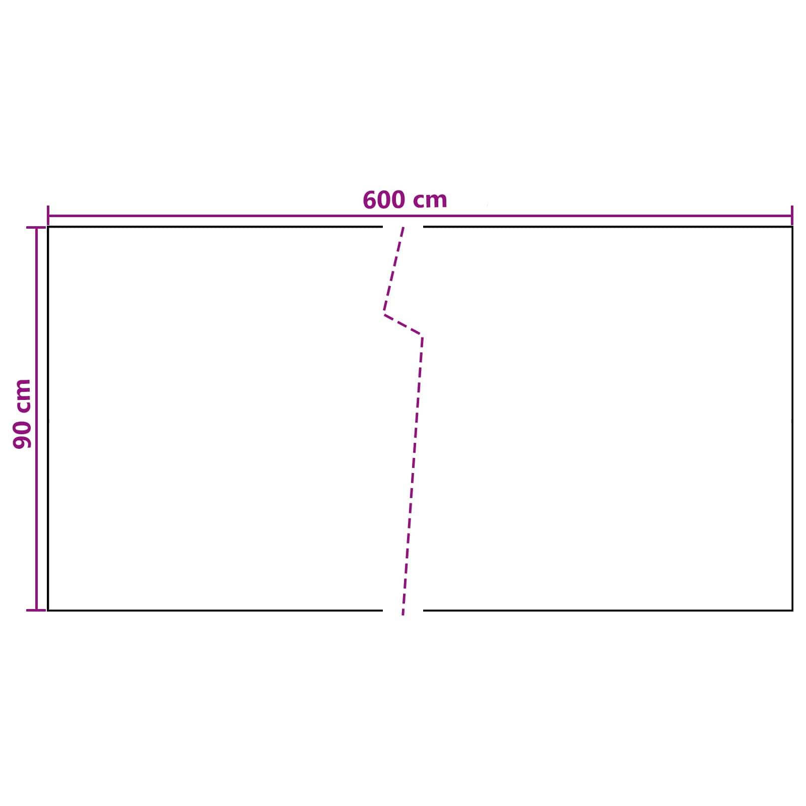 vidaXL Balkonsichtschutz Dunkelgrau 600 x 90 cm Poly-Rattan
