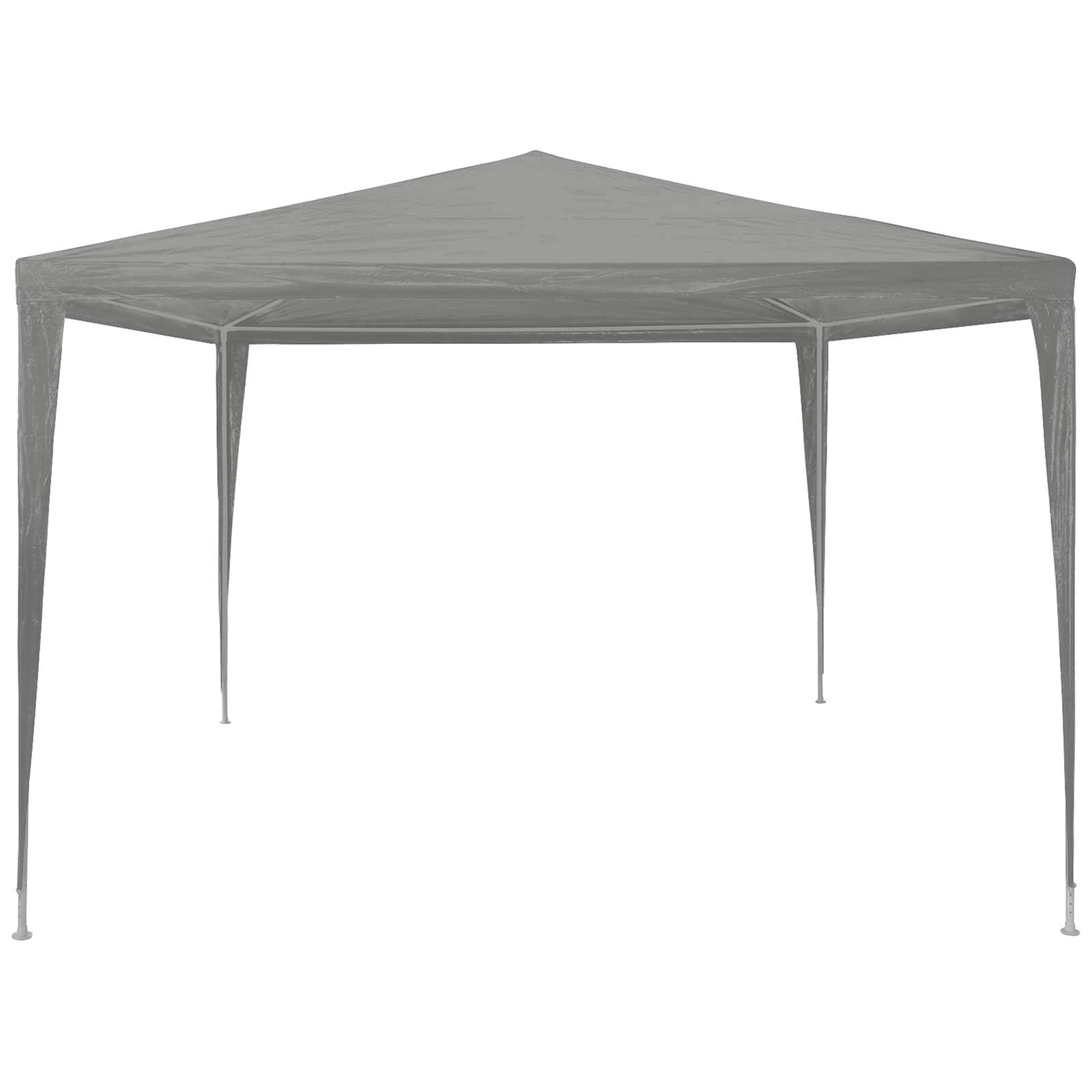 vidaXL Partyzelt Hellgrau 300 x 300 x 255 cm PE und Stahl
