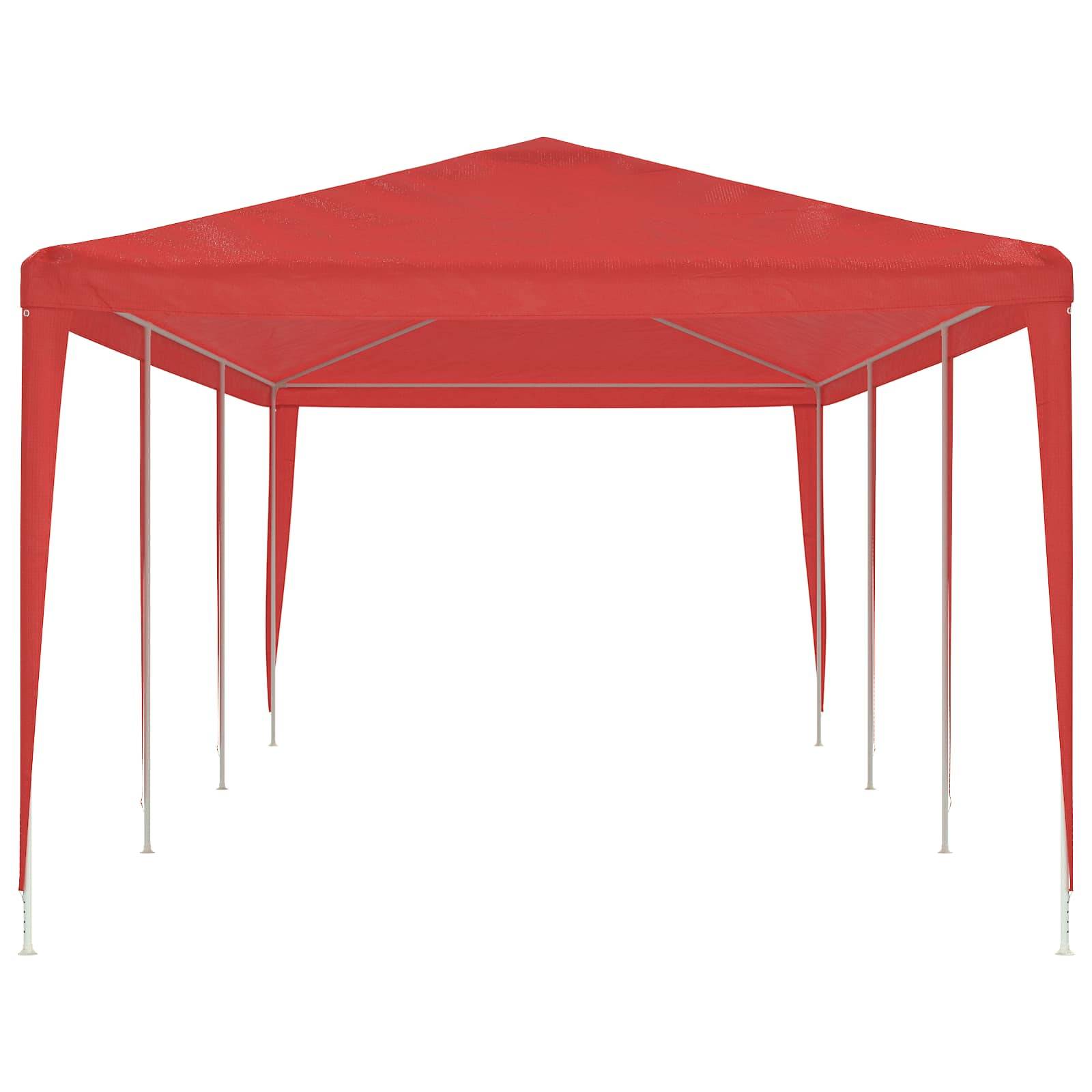 vidaXL Partyzelt Rot 900 x 300 x 255 cm PE und Stahl