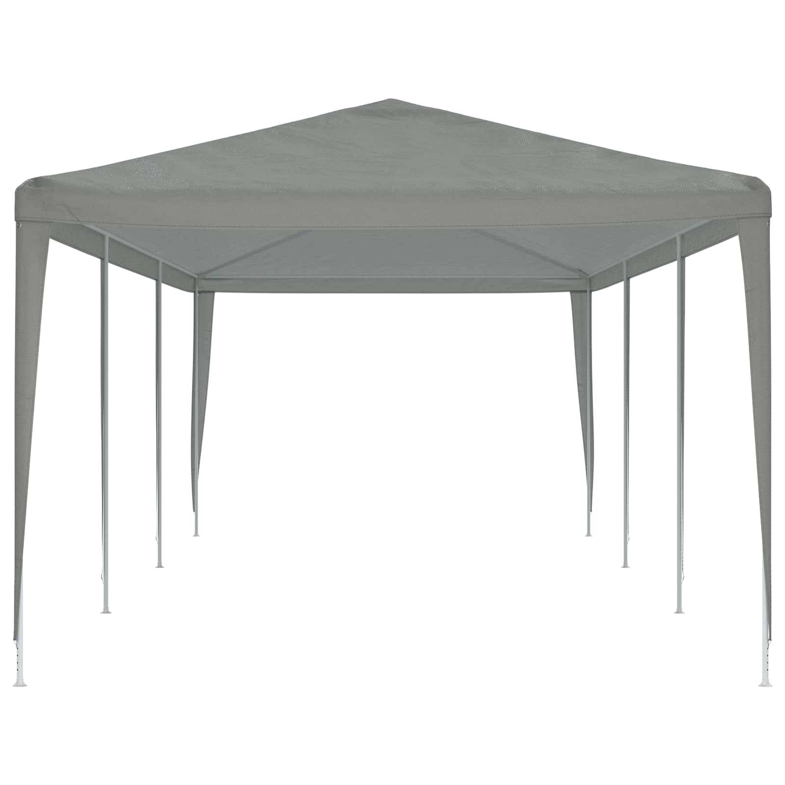 vidaXL Partyzelt Hellgrau 900 x 300 x 255 cm PE und Stahl