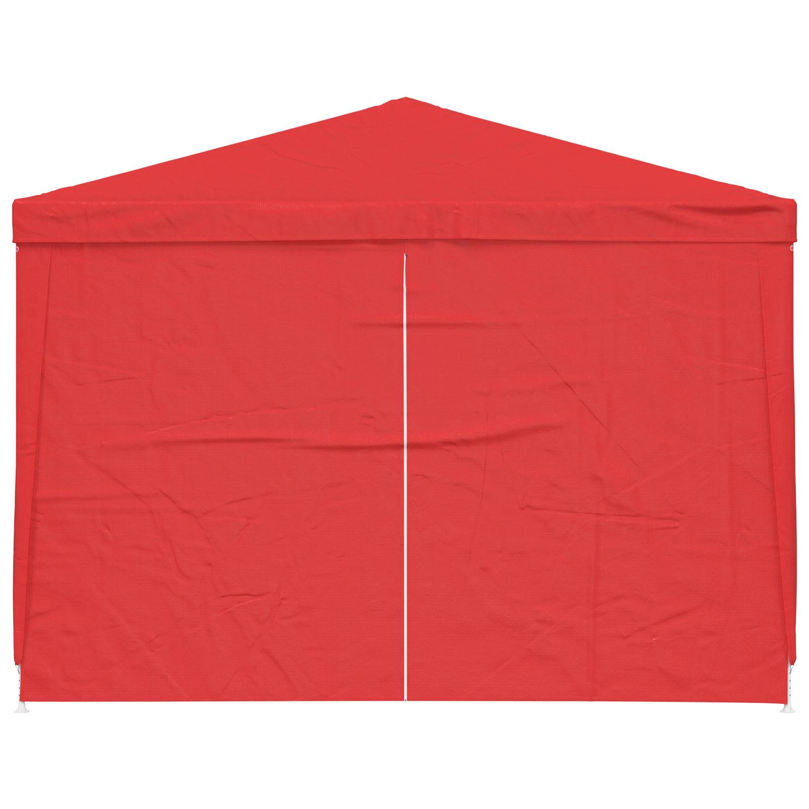 vidaXL Party-Zelt 300 x 300 x 255 cm Rot PE und Stahl