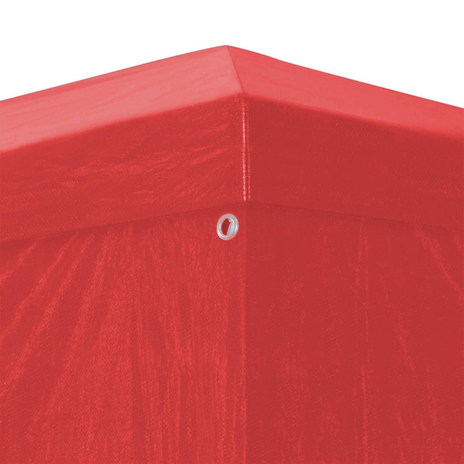 vidaXL Party-Zelt 300 x 300 x 255 cm Rot PE und Stahl