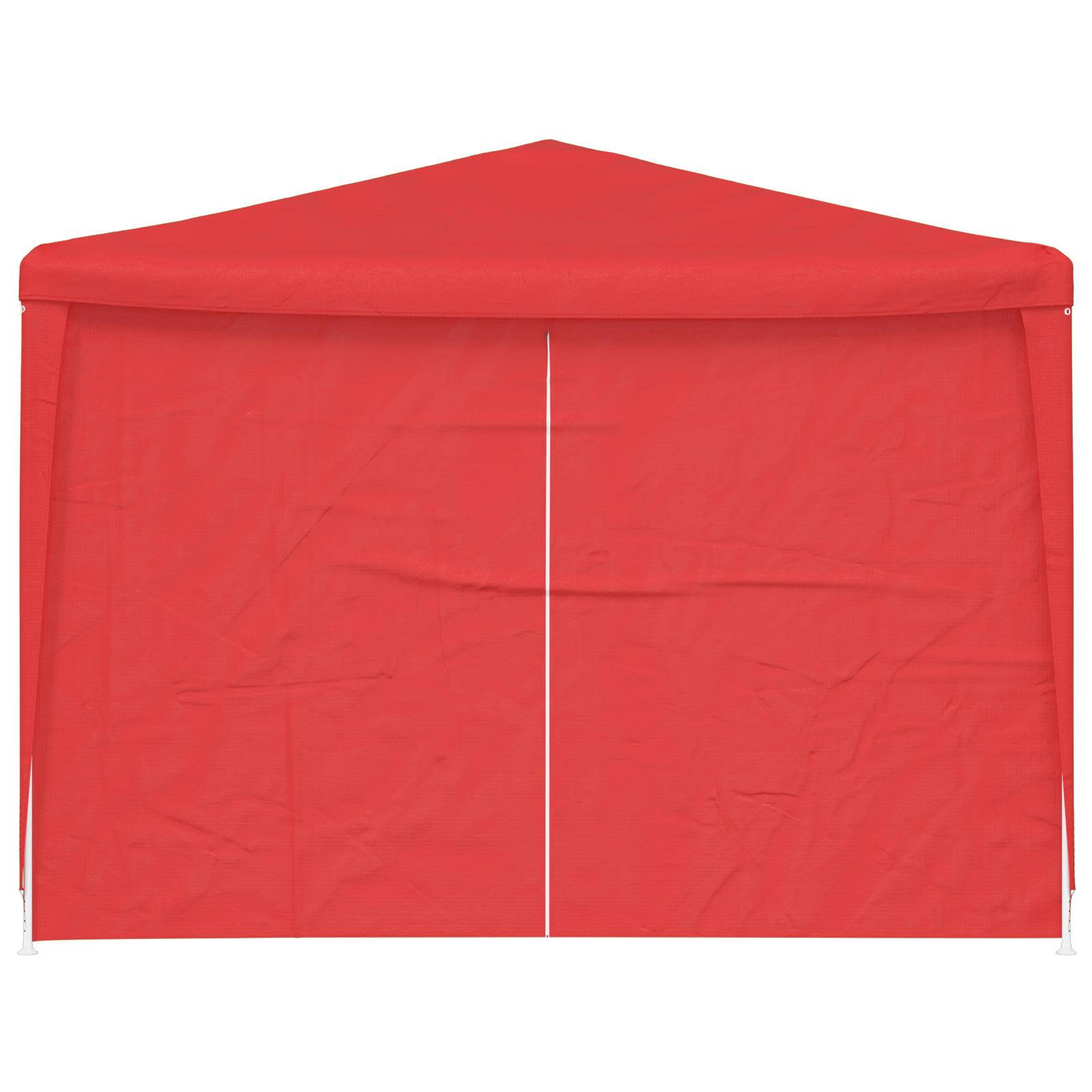 vidaXL Party-Zelt 900 x 300 x 255 cm Rot PE und Stahl