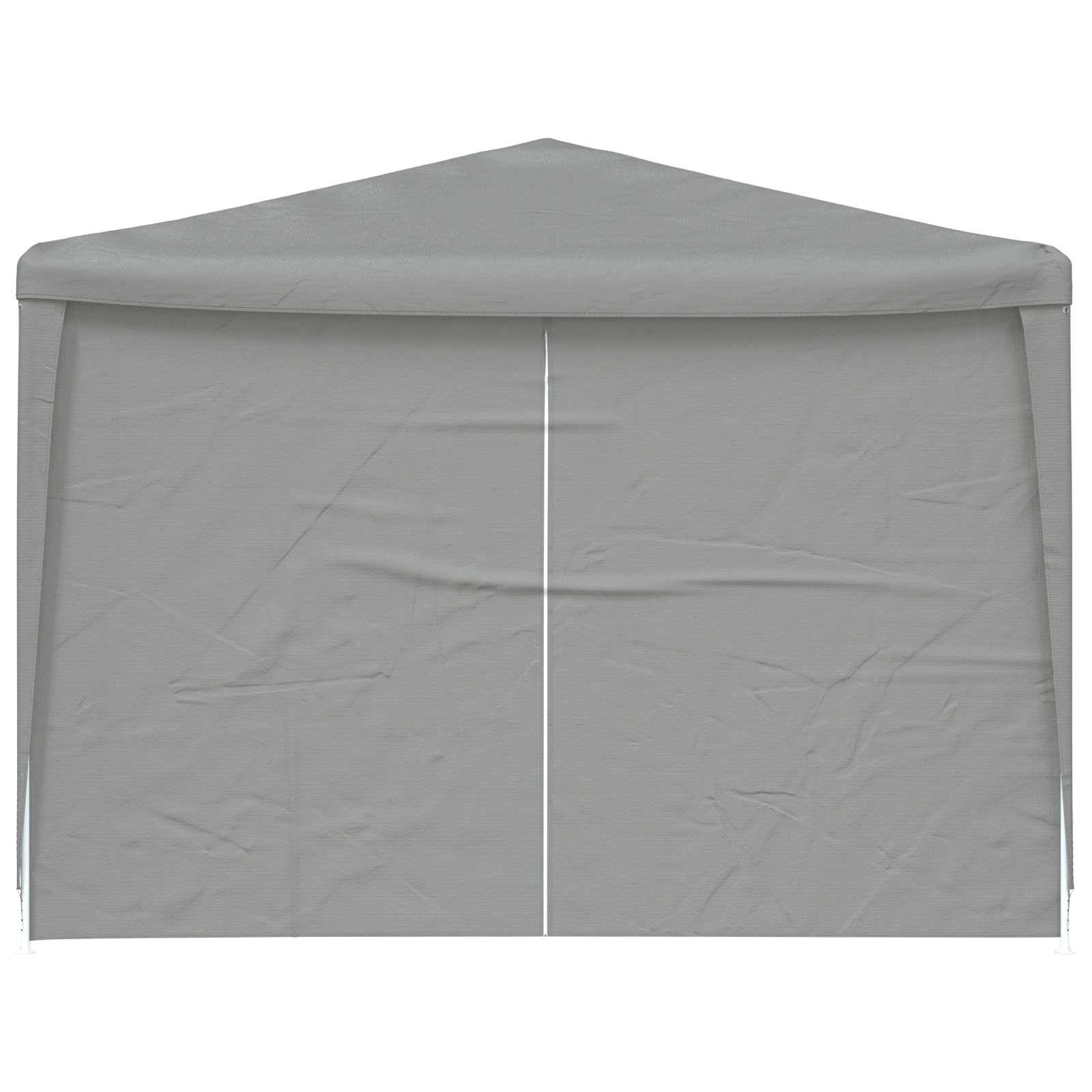 vidaXL Party-Zelt 900 x 300 x 255 cm Hellgrau PE und Stahl