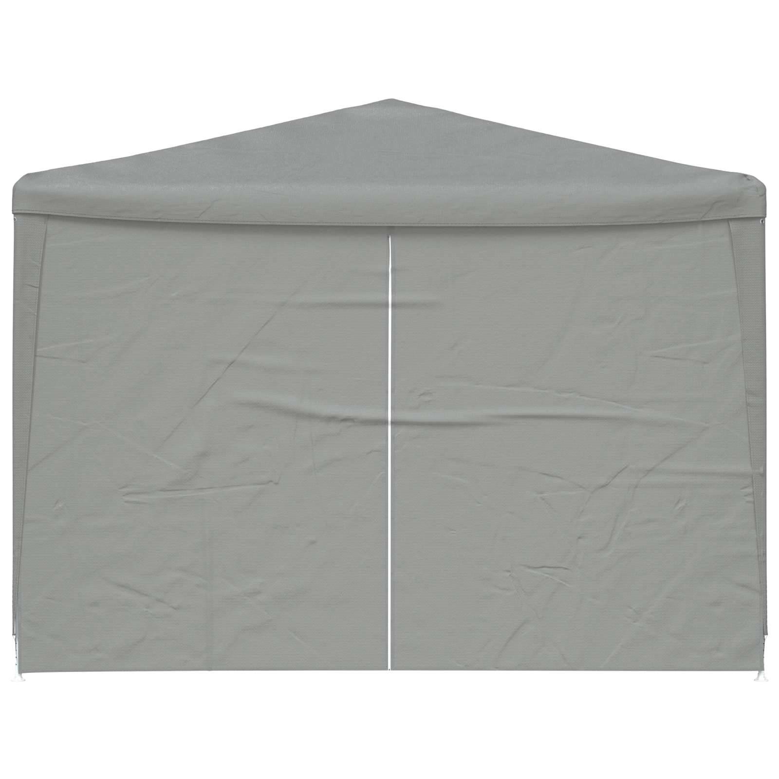 vidaXL Party-Zelt 1200 x 300 x 255 cm Hellgrau PE und Stahl