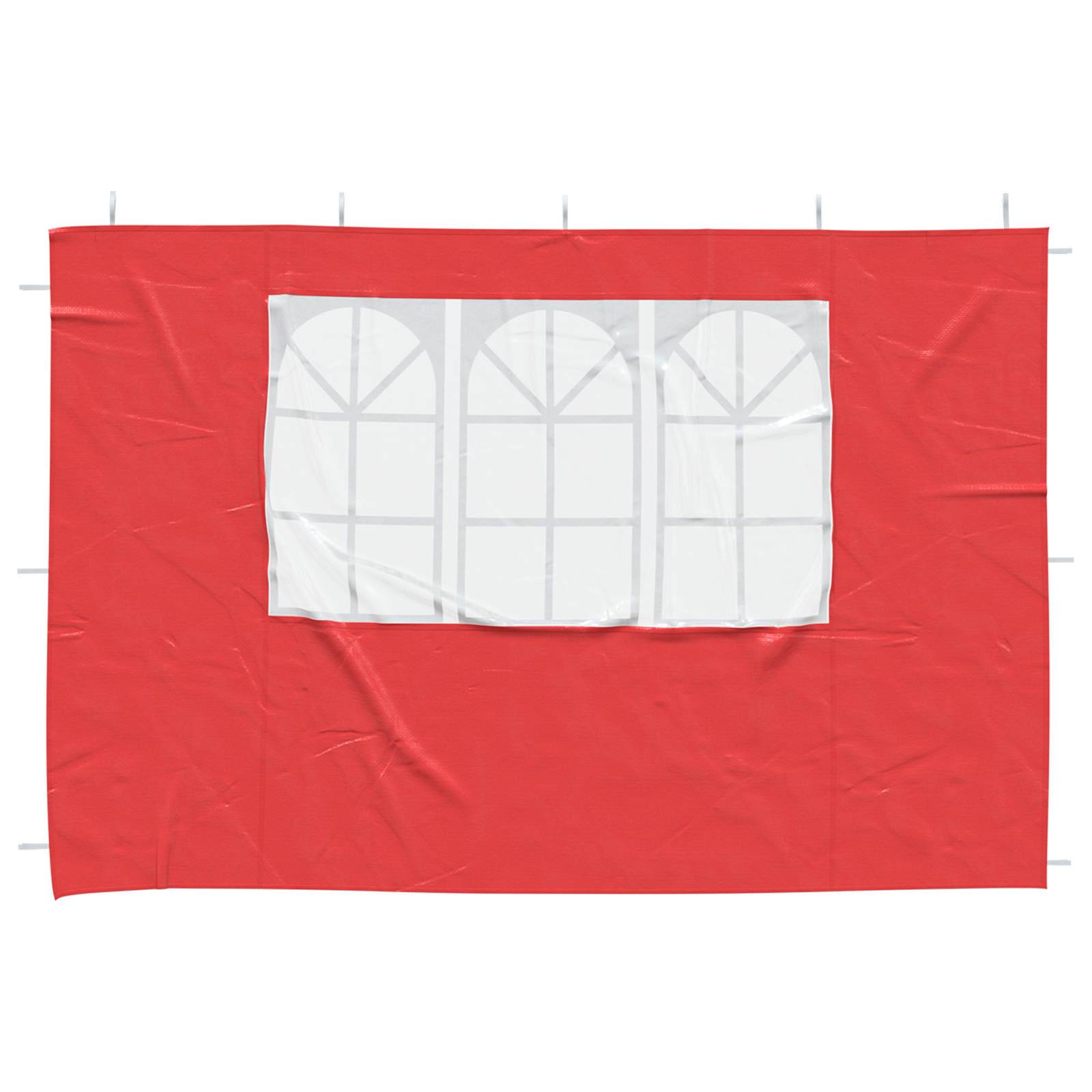 vidaXL Party Zelt Seitenteil 2 pcs 300 x 195 cm Rot PE und Stahl