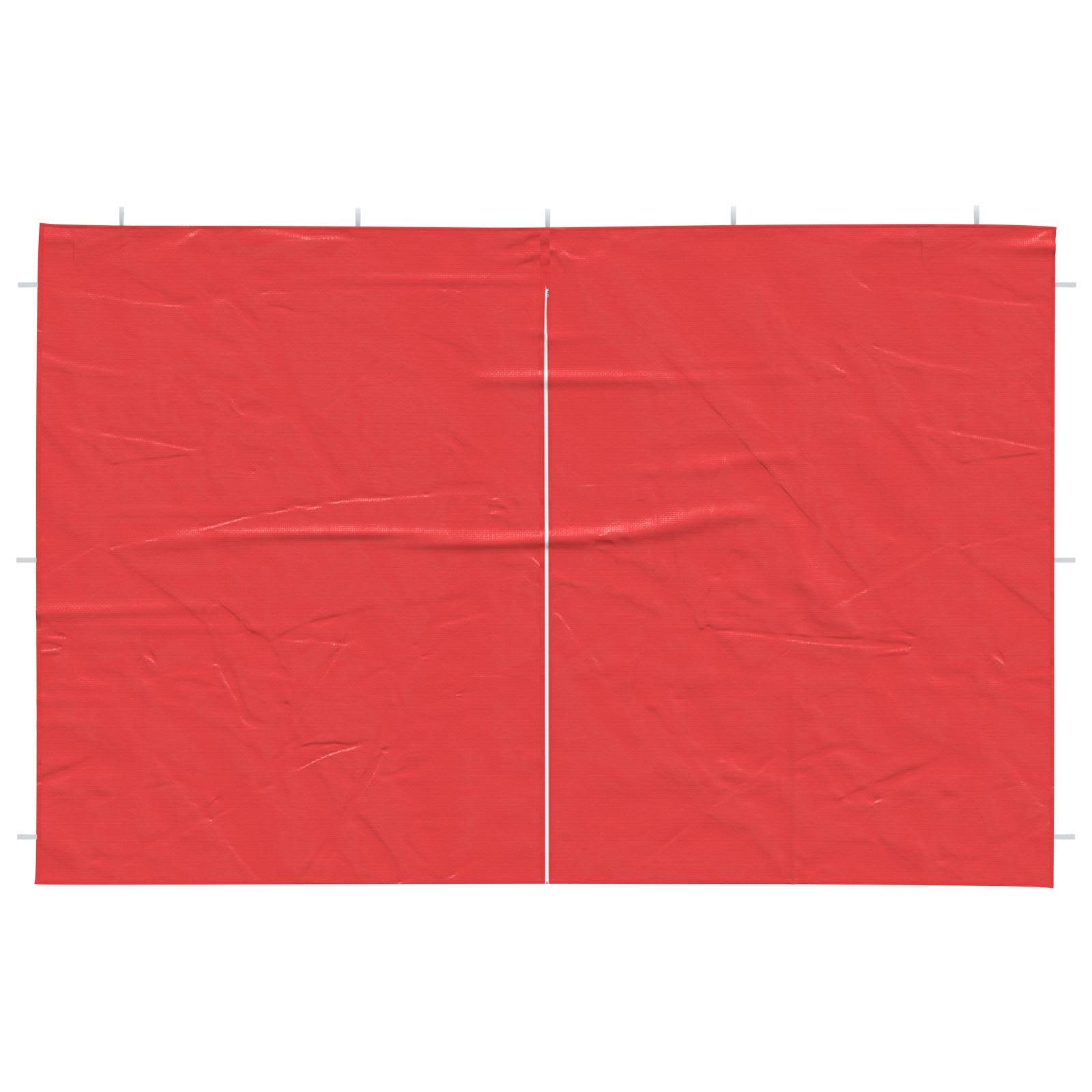 vidaXL Party Zelt Seitenteil 2 pcs Rot 300 x 195 cm PE und Stahl