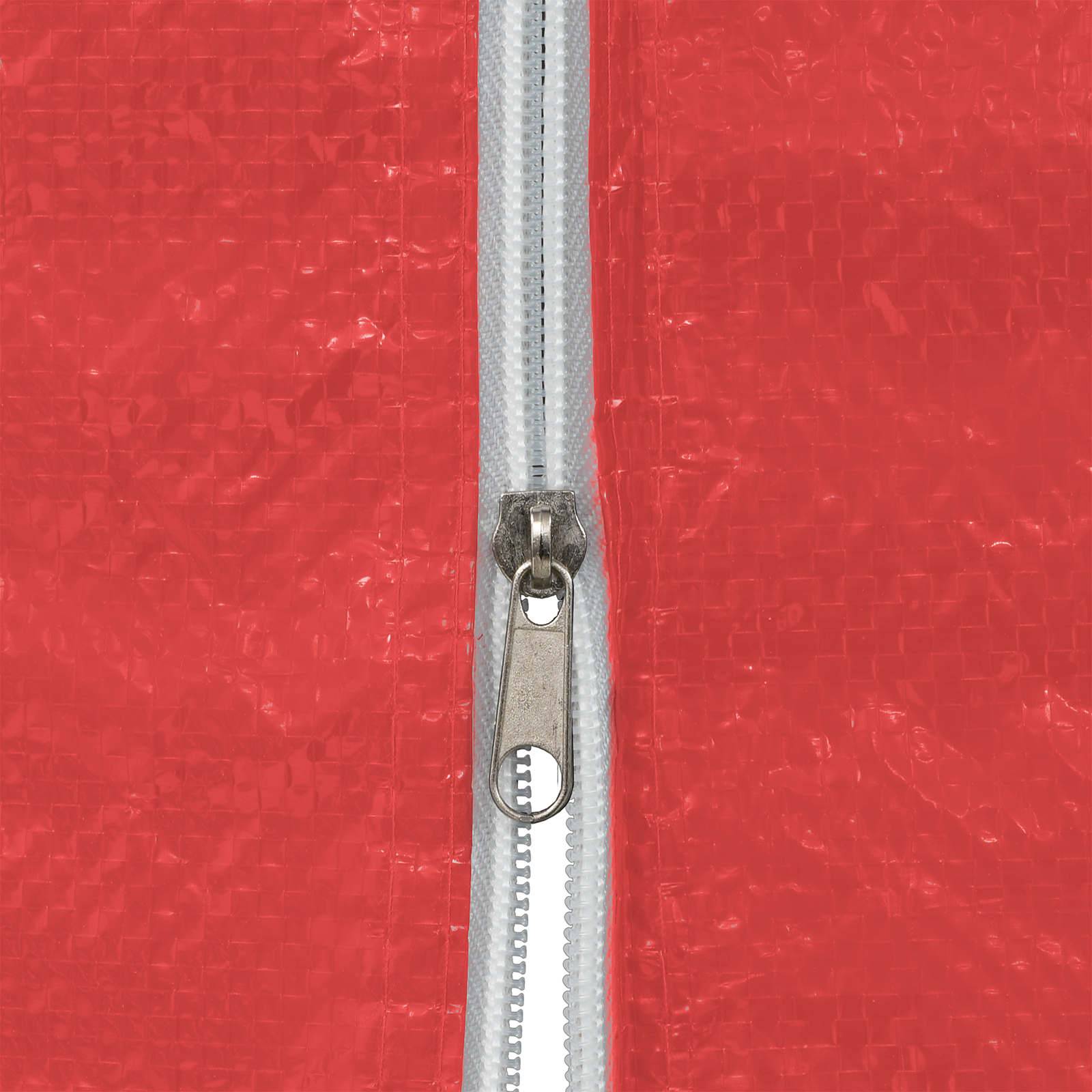 vidaXL Party Zelt Seitenteil 2 pcs Rot 400 x 195 cm PE und Stahl