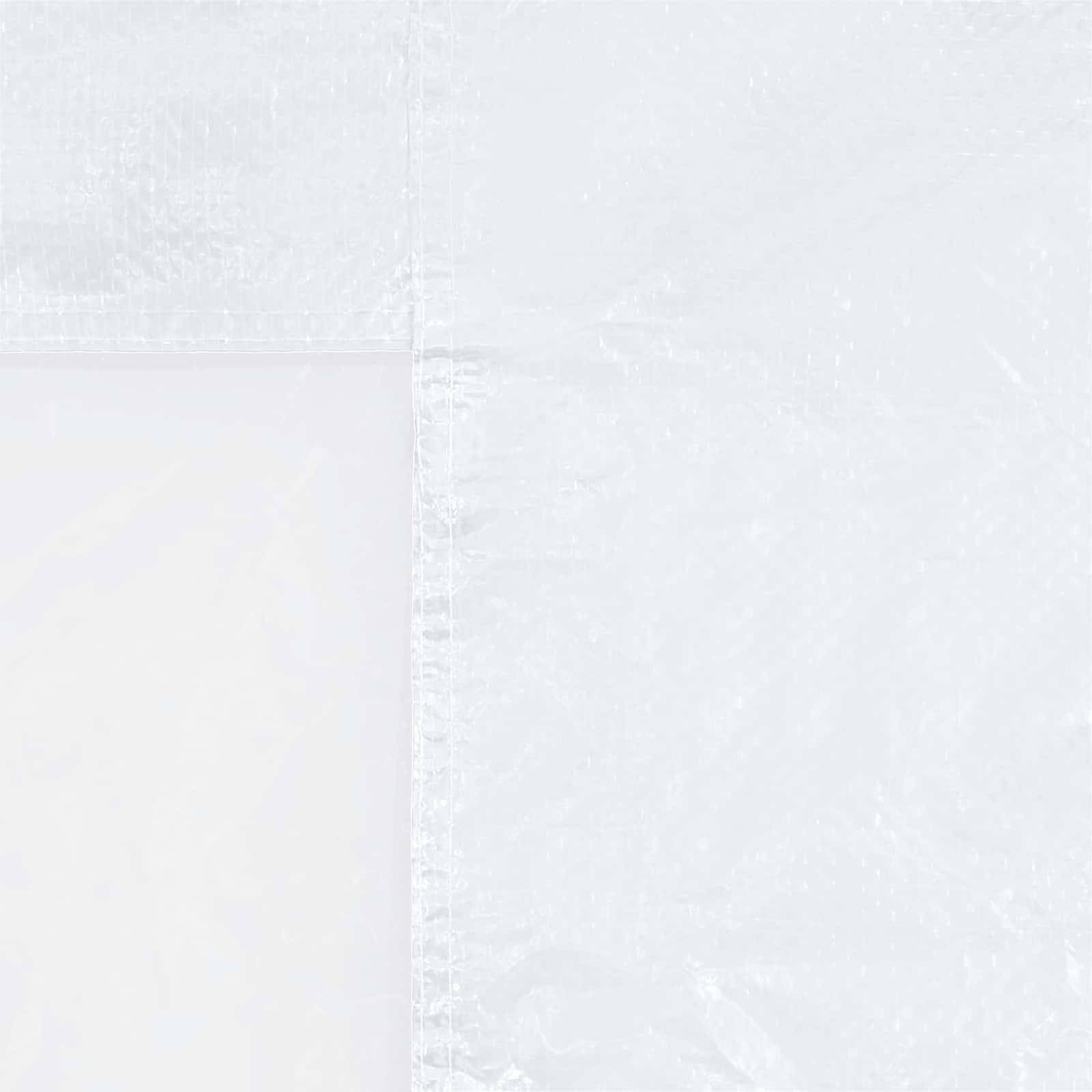 vidaXL Party Zelt Seitenteil 2 pcs 200 x 195 cm Weiß PE und Stahl
