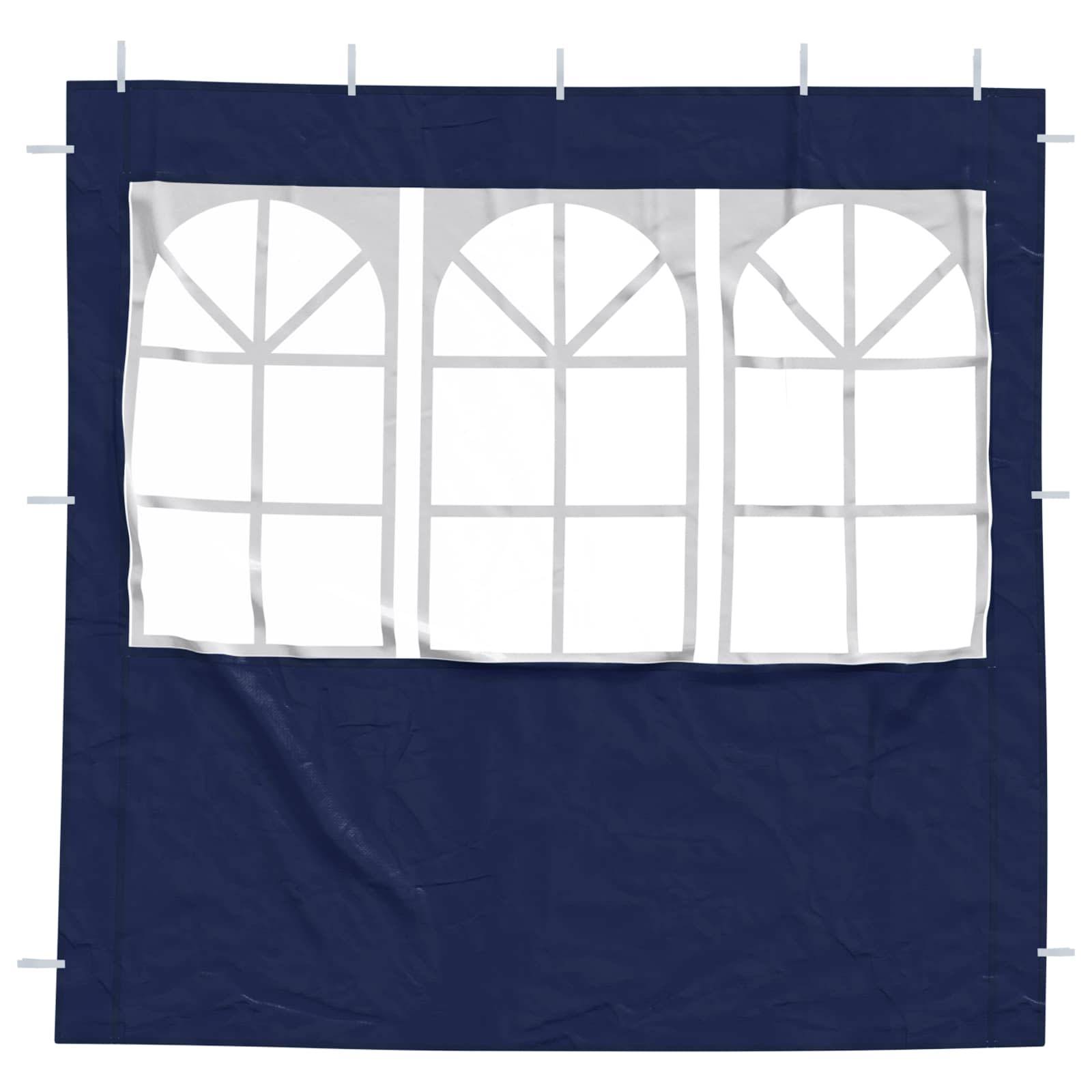 vidaXL Party Zelt Seitenteil 2 pcs 200 x 195 cm Blau PE und Stahl