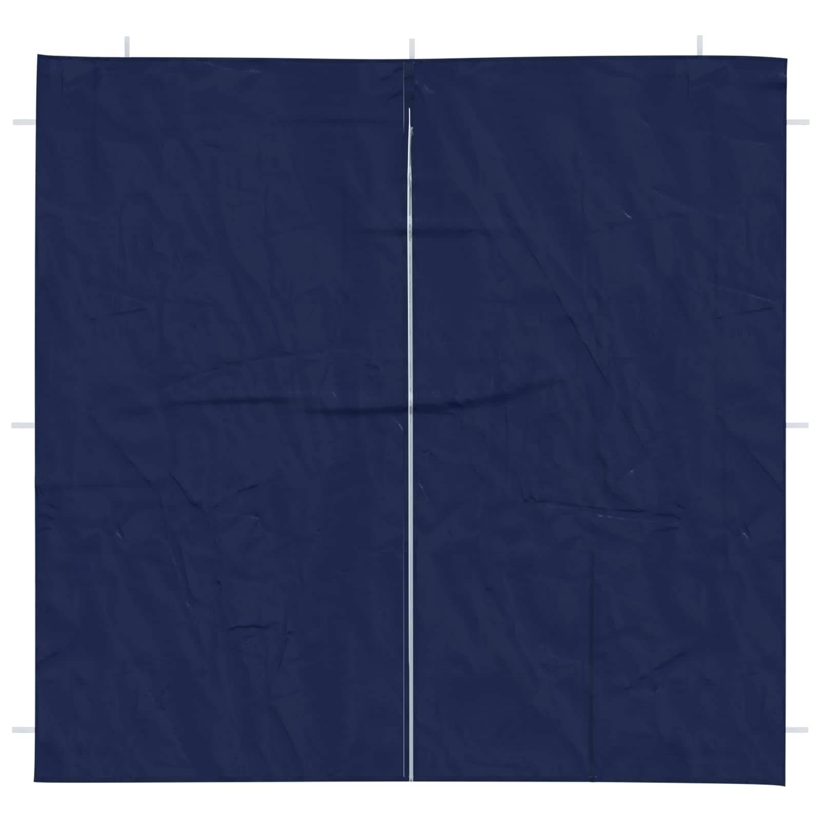 vidaXL Party Zelt Seitenteil 2 pcs Blau 200 x 195 cm PE und Stahl