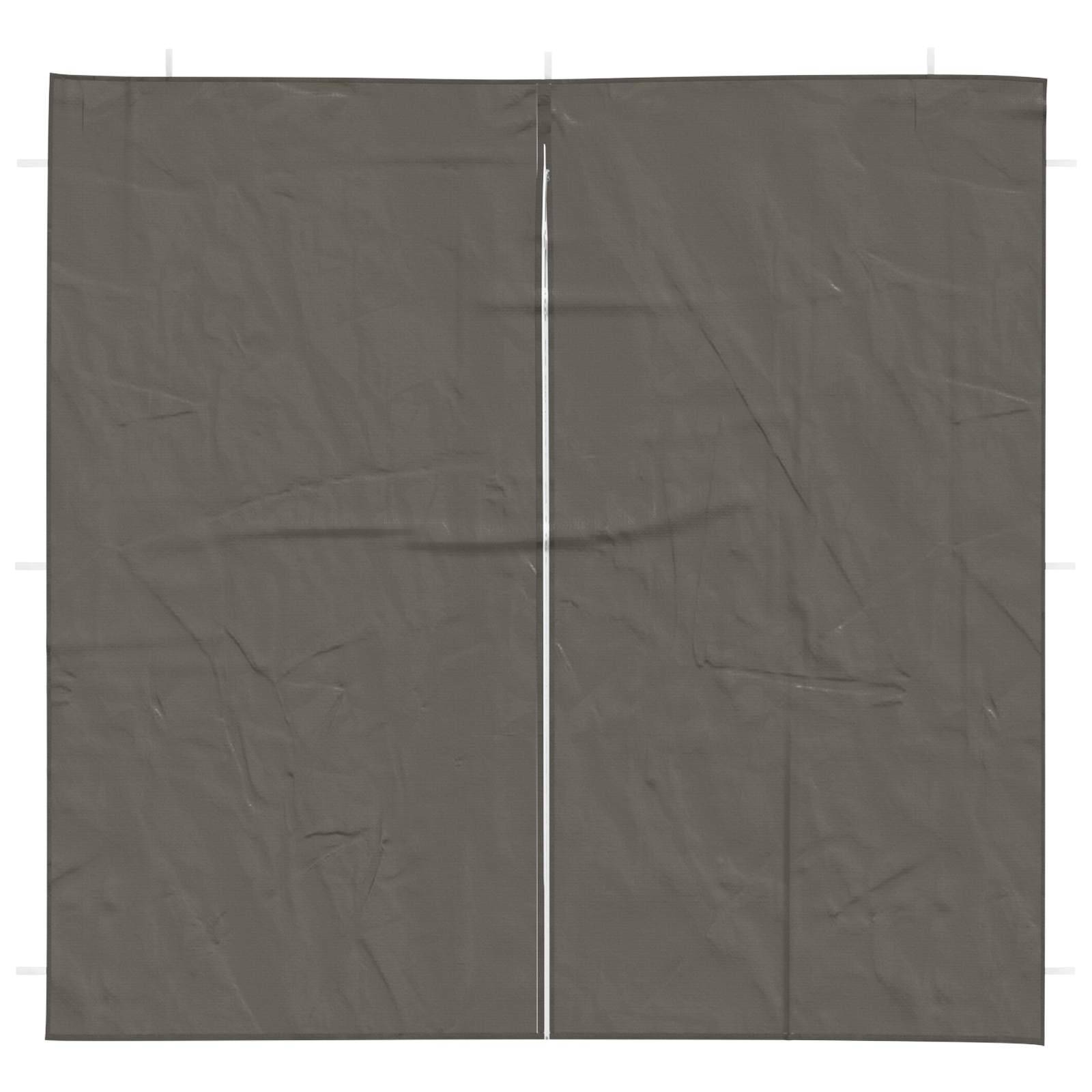 vidaXL Party Zelt Seitenteil 2 pcs Anthrazit 200 x 195 cm PE und Stahl