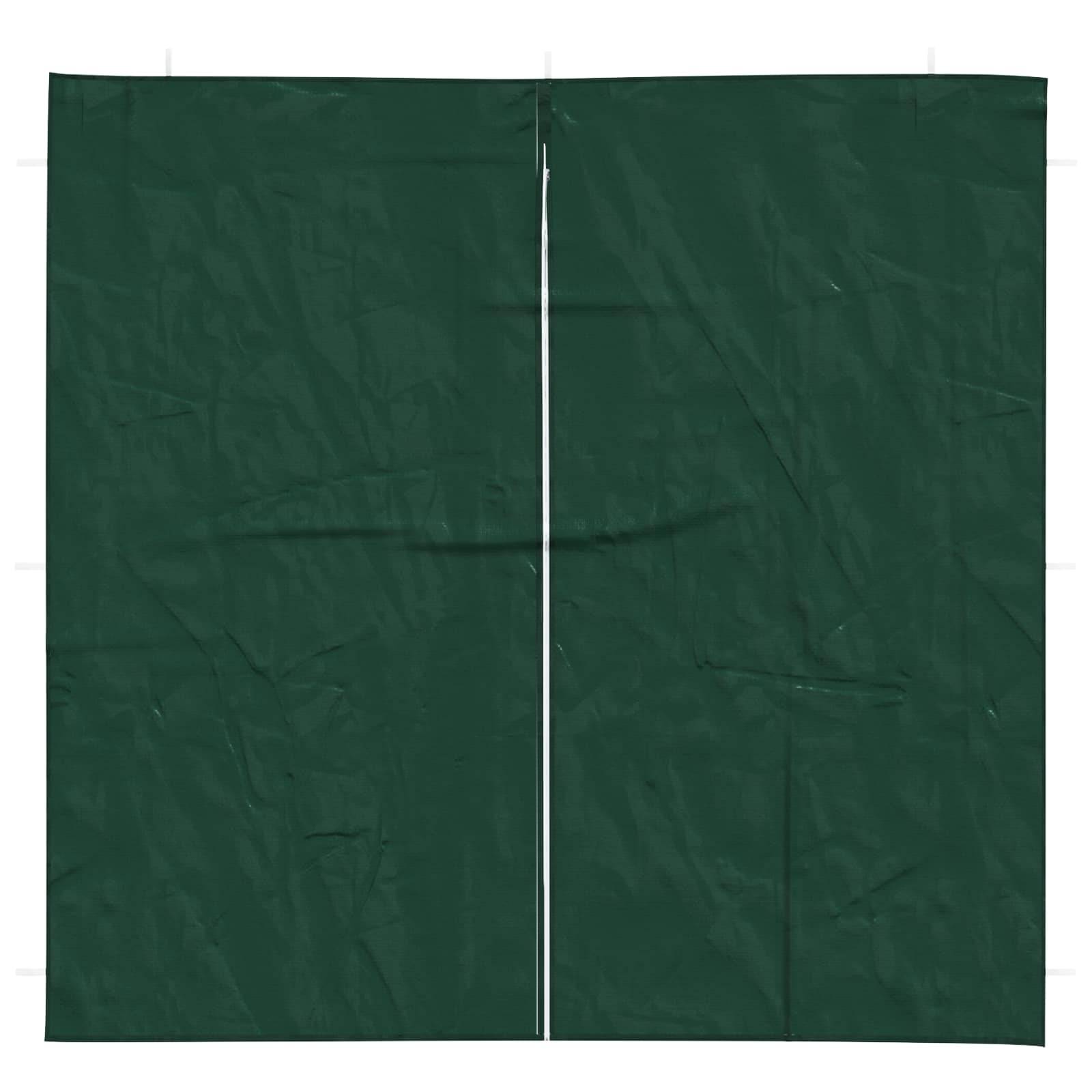 vidaXL Party Zelt Seitenteil 2 pcs Grün 200 x 195 cm PE und Stahl