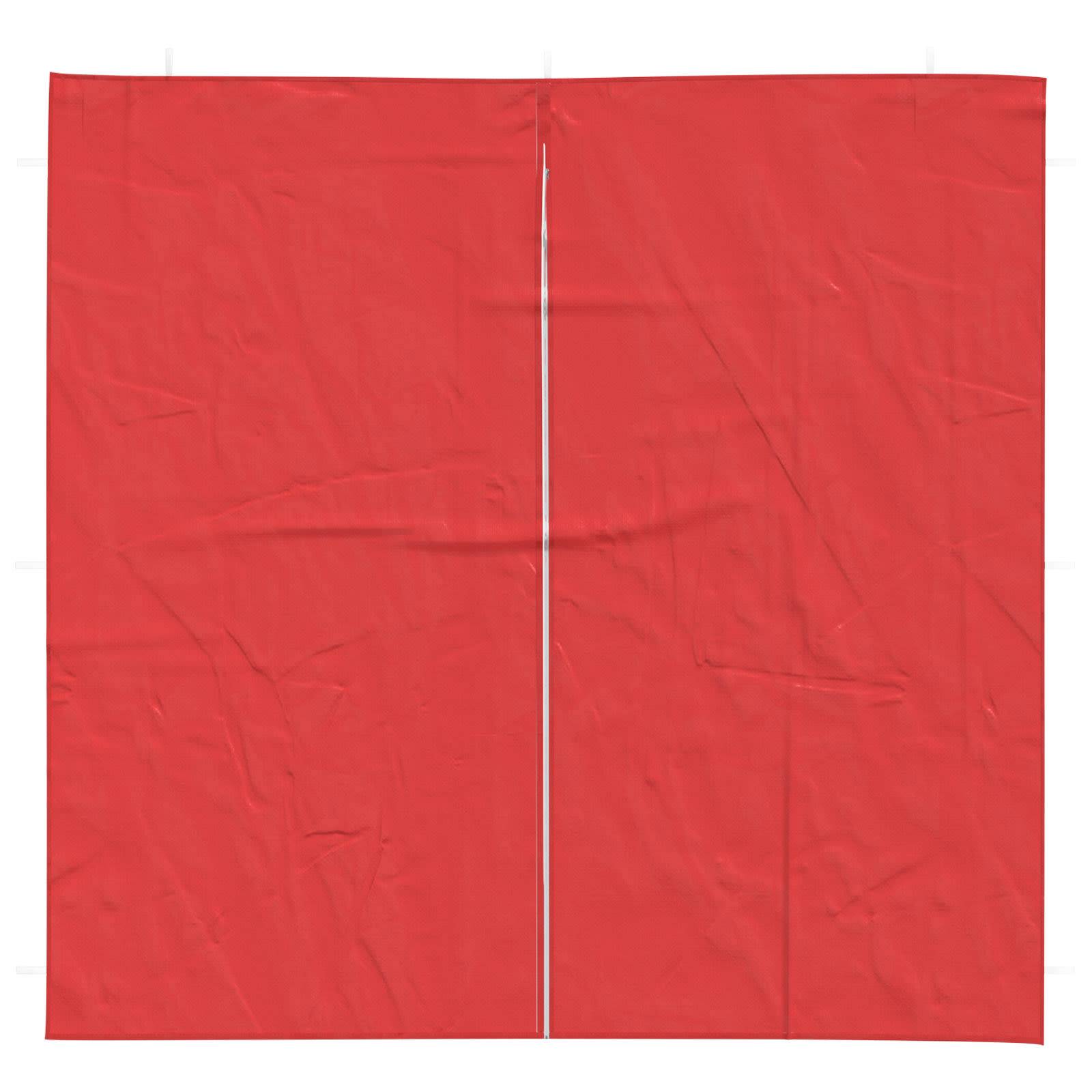vidaXL Party Zelt Seitenteil 2 pcs Rot 200 x 195 cm PE und Stahl