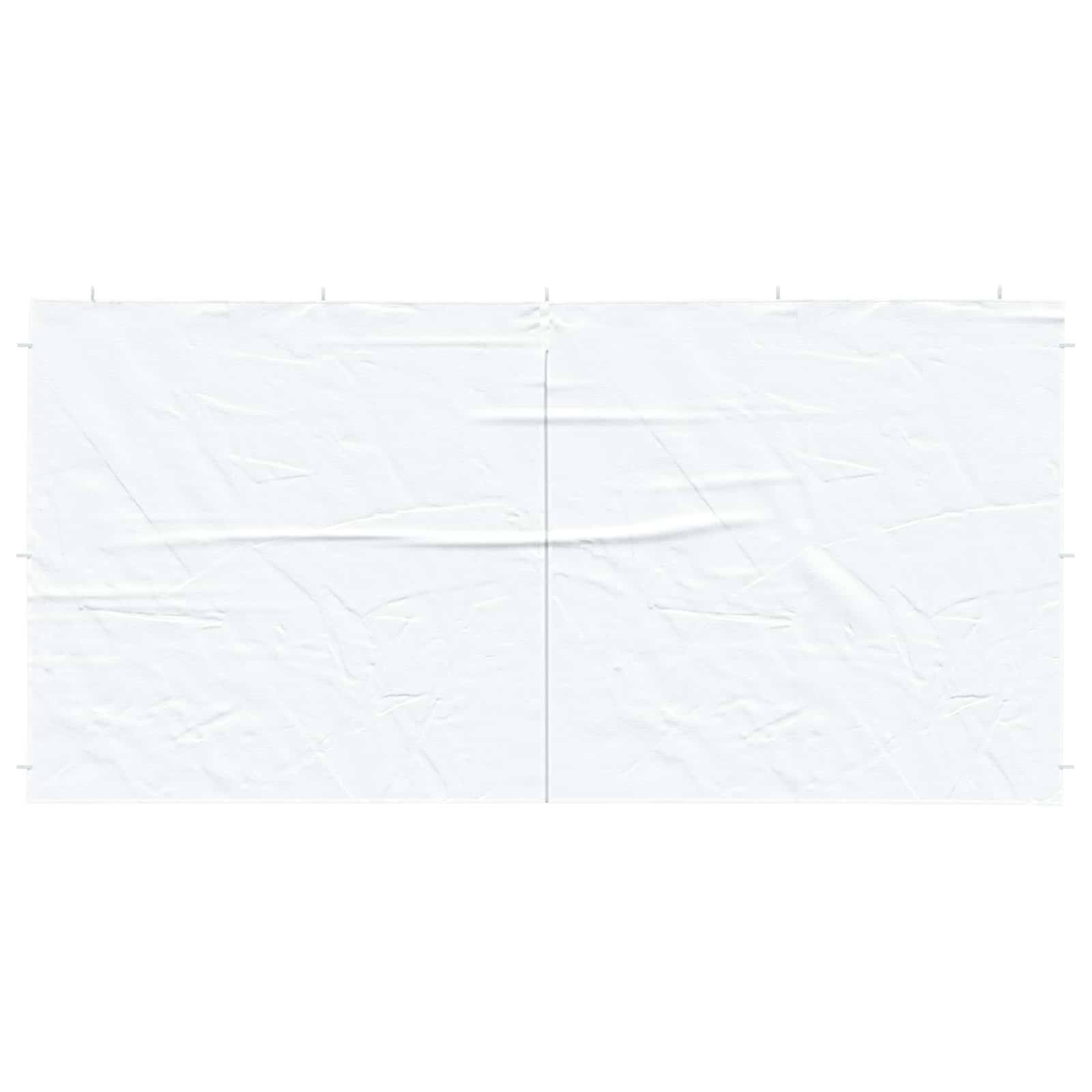 vidaXL Party Zelt Seitenteil 2 pcs Weiß 400 x 195 cm PE und Stahl