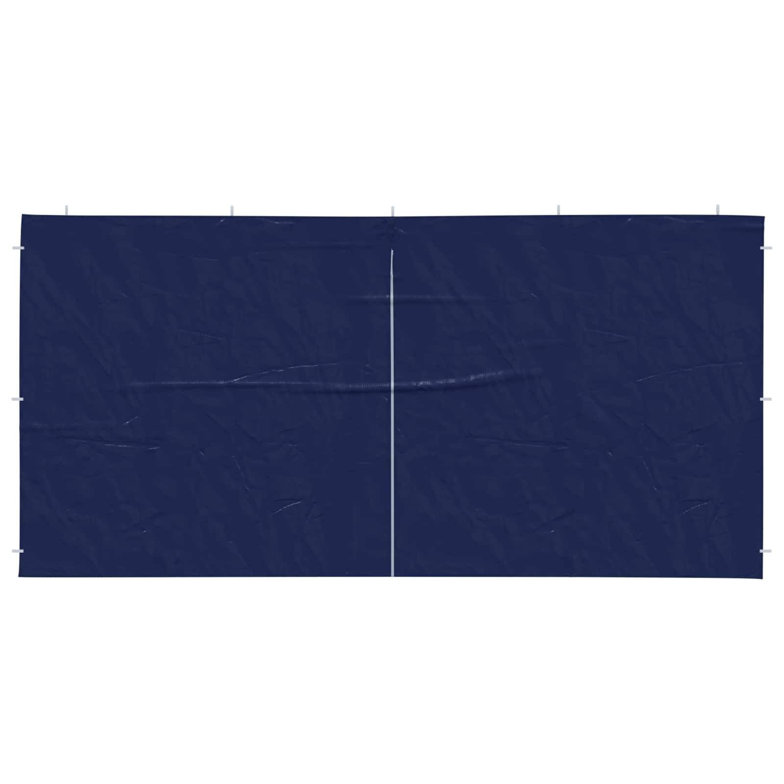 vidaXL Party Zelt Seitenteil 2 pcs Blau 400 x 195 cm PE und Stahl