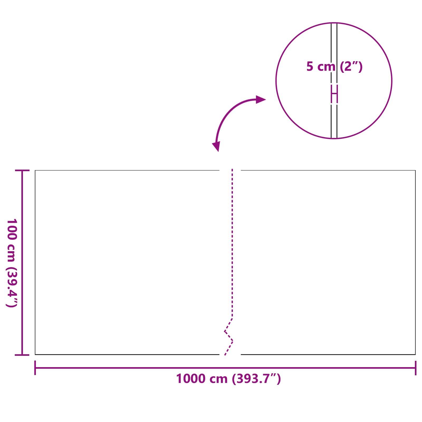 vidaXL Kunstrasen PP & PE