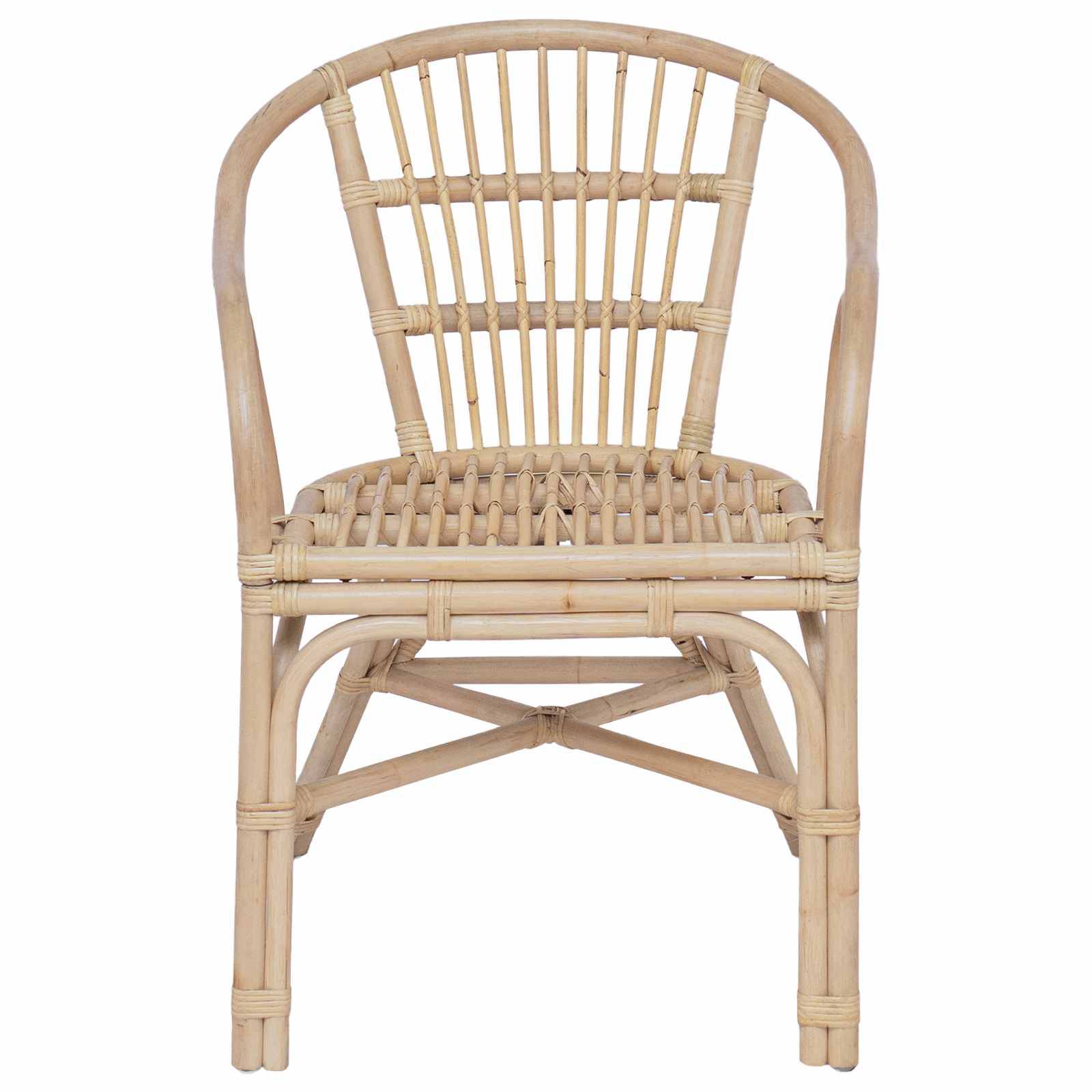vidaXL Stapelstuhl Natur 58 x 60 x 81 cm Rattan