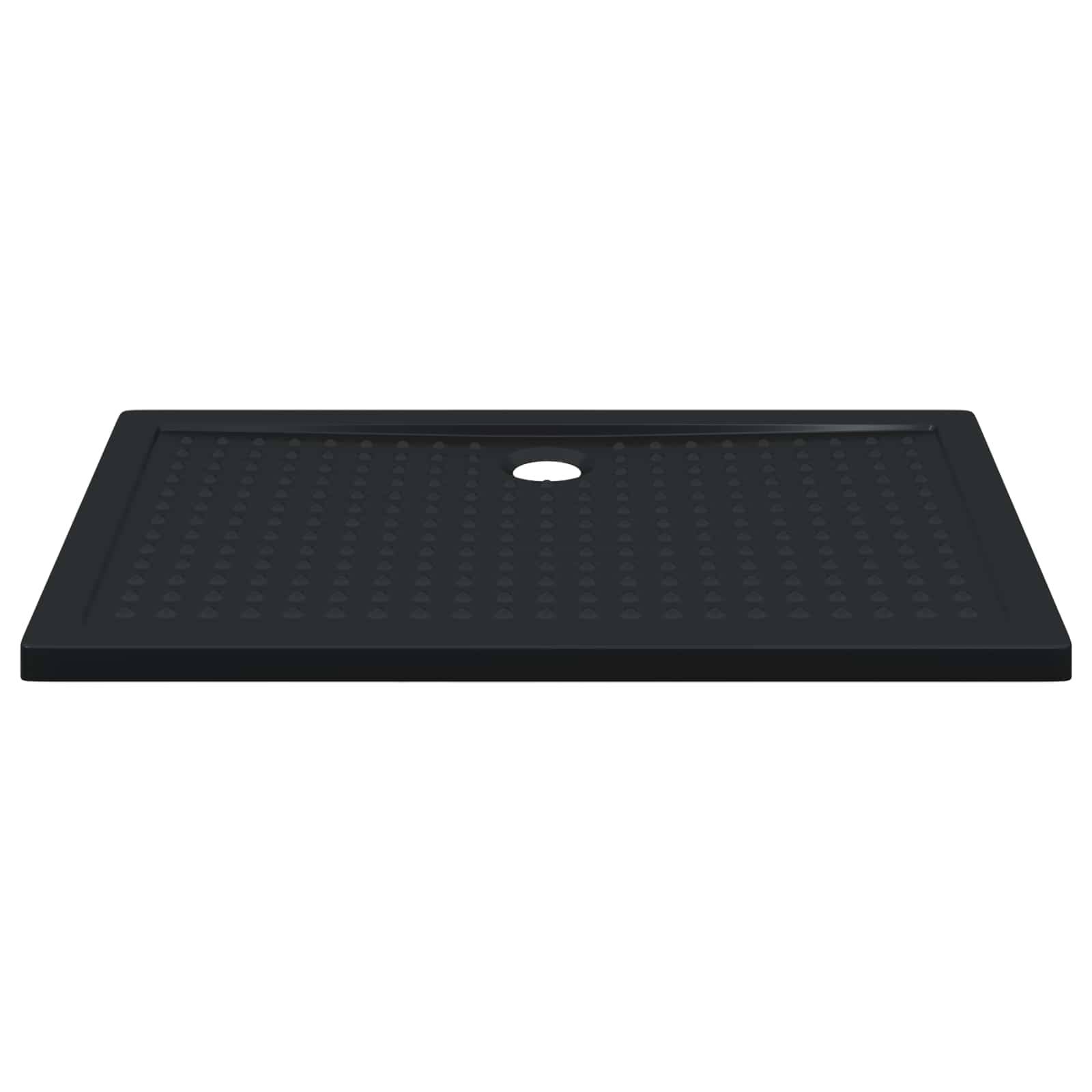 vidaXL Duschbodenablage mit Punkten Schwarz 120 x 80 x 4 cm ABS