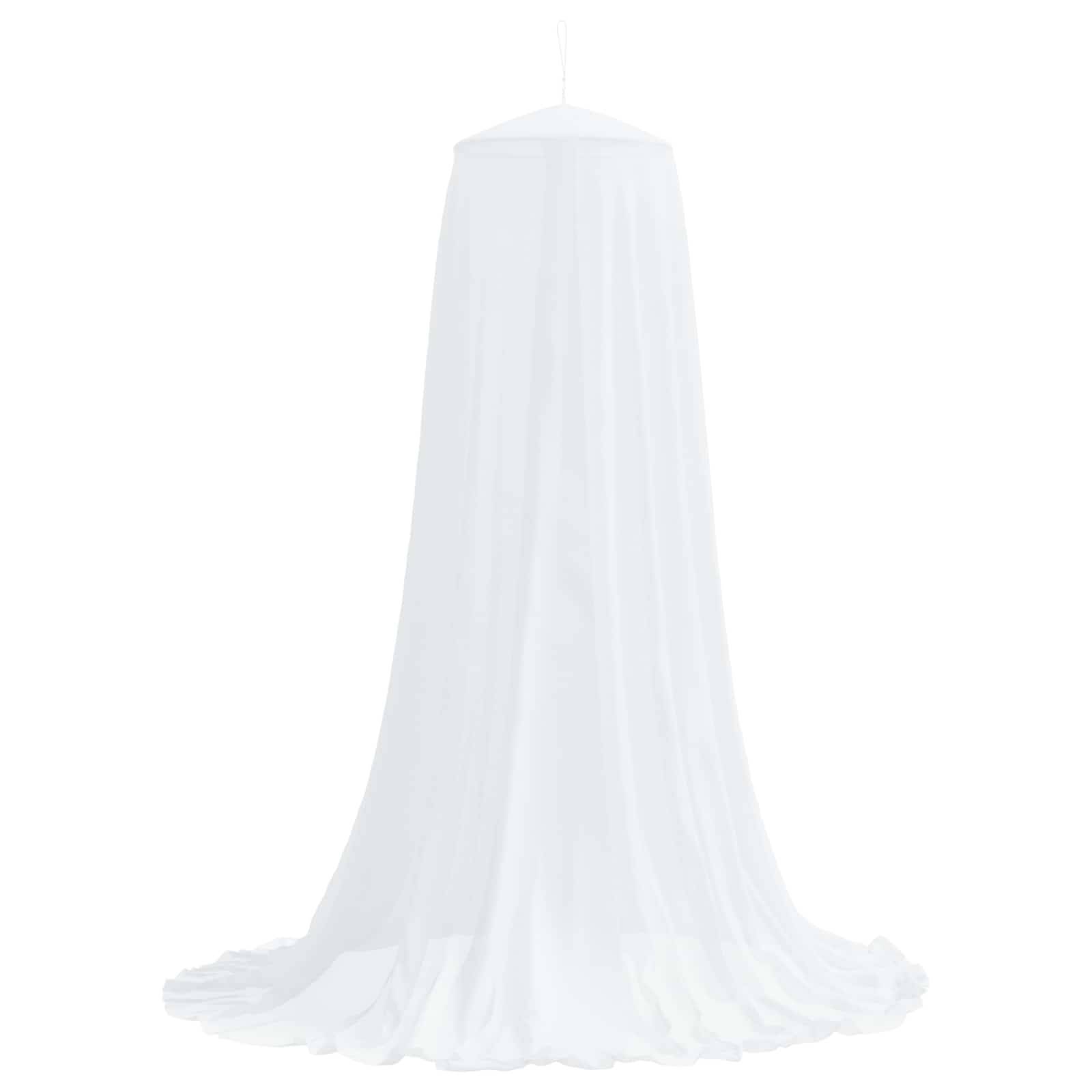 vidaXL Moskito-Netz für Bett 156 Maschen 3 pcs Weiß Polyester