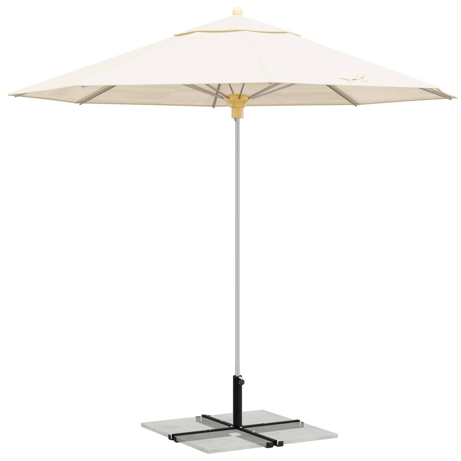 vidaXL Parasolständer für 25–50 mm Stange Schwarz