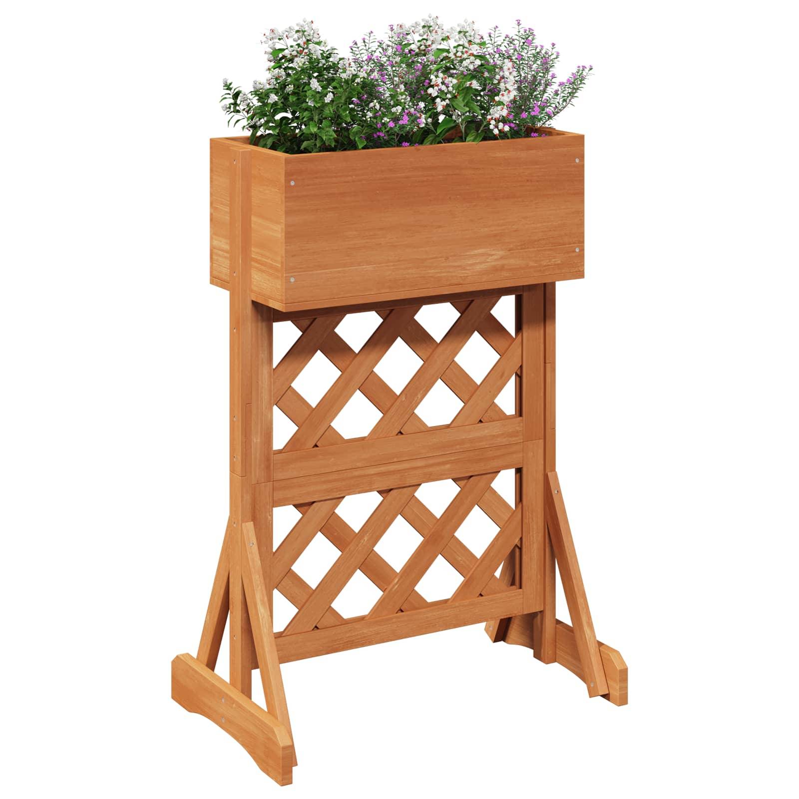 vidaXL Vertikales Gartenzaun Orange 48 x 30 x 70,5 cm