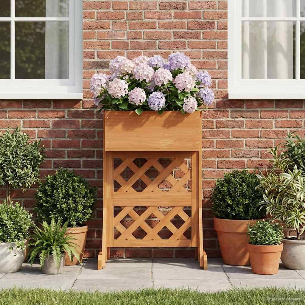 vidaXL Vertikales Gartenzaun Orange 48 x 30 x 70,5 cm