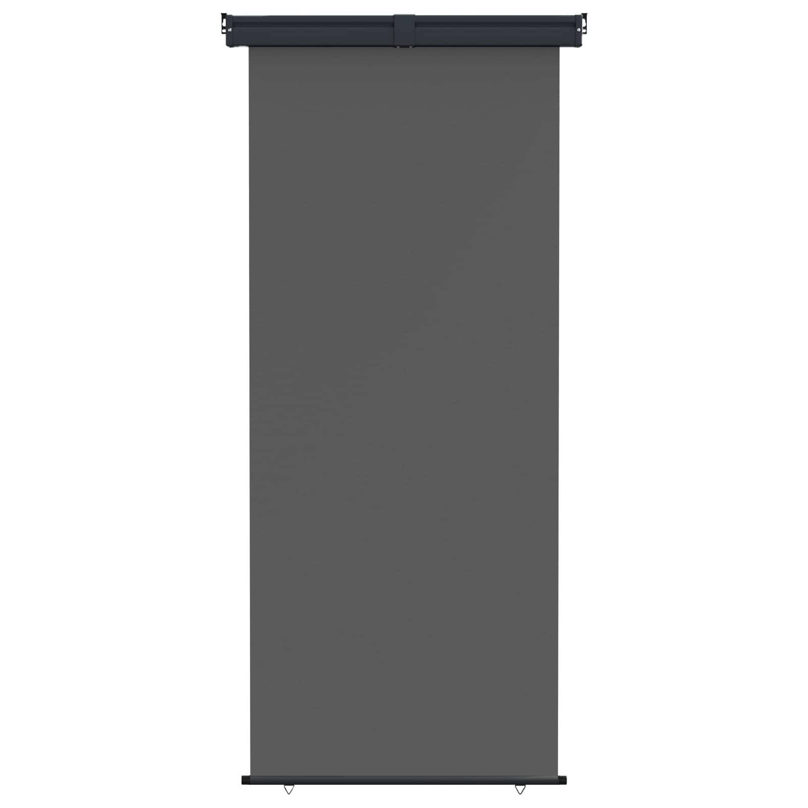 vidaXL Balkon Seitenmarkise 100% Polyester Eisen Stahl